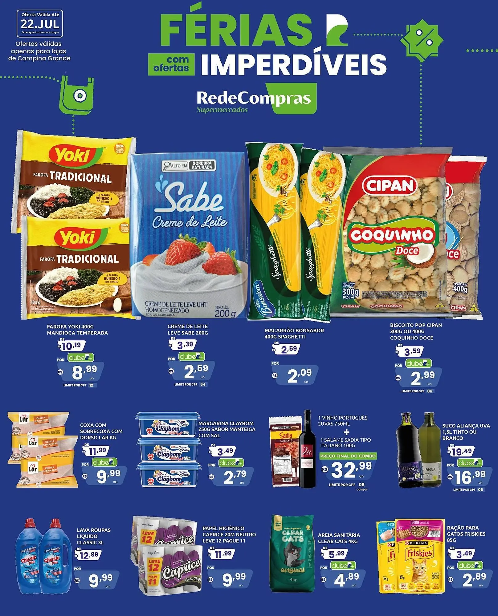 Encarte de Catálogo Rede Compras 17 de julho até 22 de julho 2025 - Pagina 1