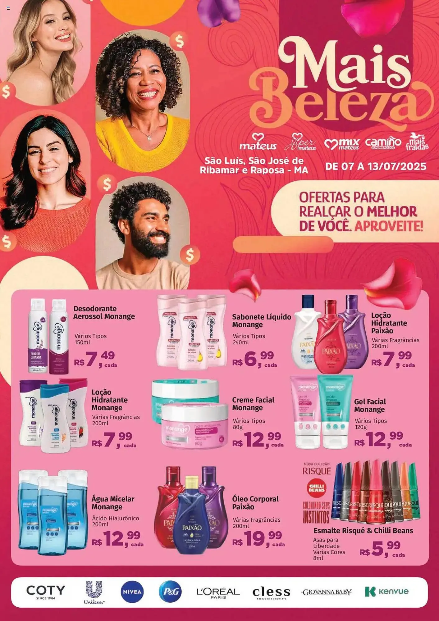 Encarte de Catálogo Supermercados Mateus 7 de julho até 13 de julho 2025 - Pagina 1