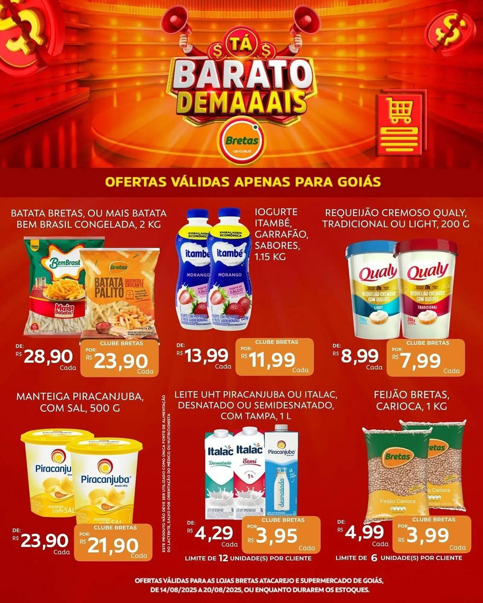 Encarte de Catálogo Supermercados Bretas 14 de agosto até 21 de agosto 2025 - Pagina 3
