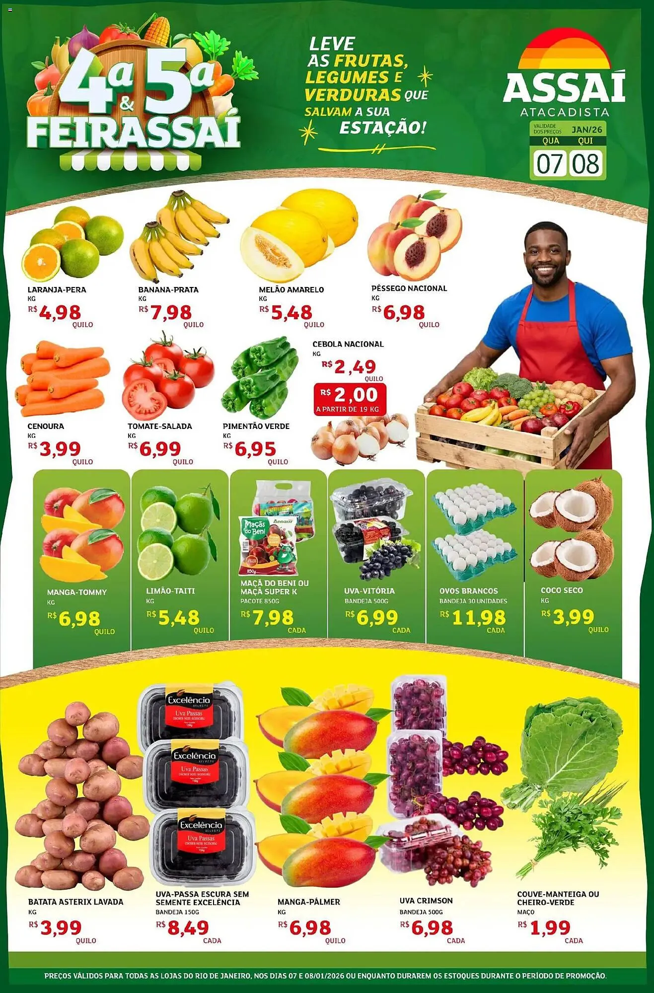 Encarte de Encarte Assaí Atacadista 7 de janeiro até 8 de janeiro 2026 - Pagina 1