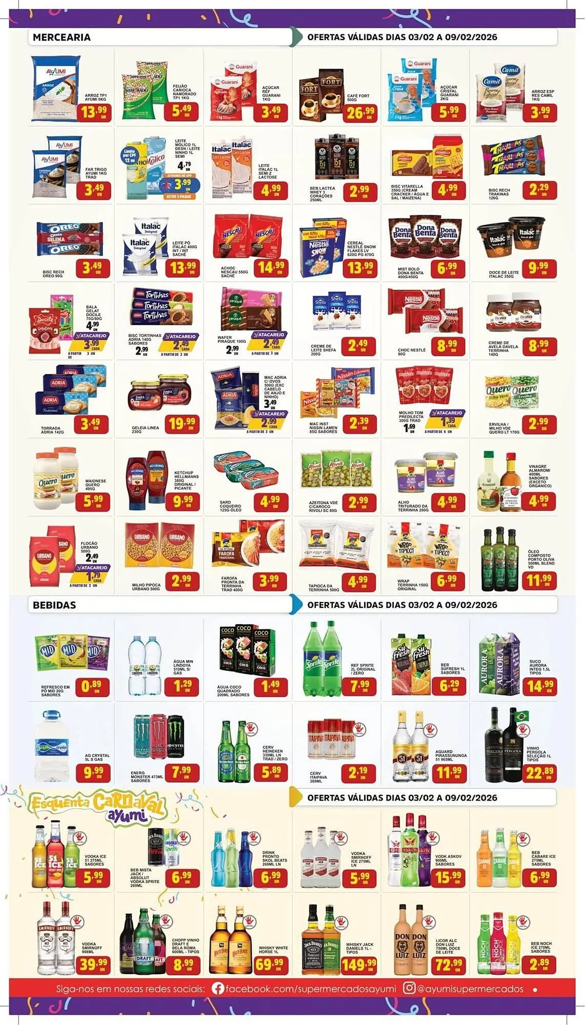 Encarte de Folheto Ayumi Supermercados 3 de fevereiro até 9 de fevereiro 2026 - Pagina 3