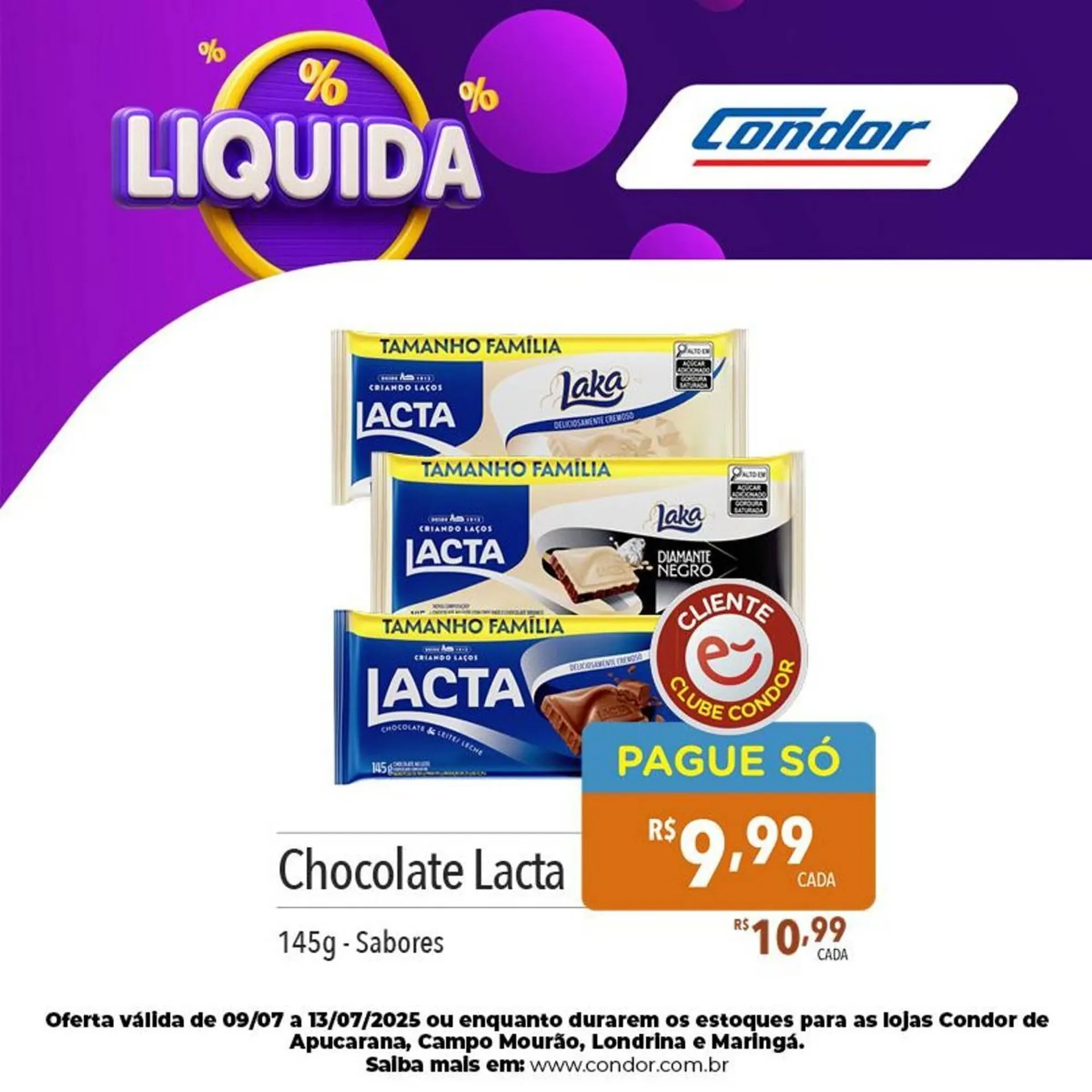 Encarte de Catálogo Supermercados Condor 9 de julho até 13 de julho 2025 - Pagina 5