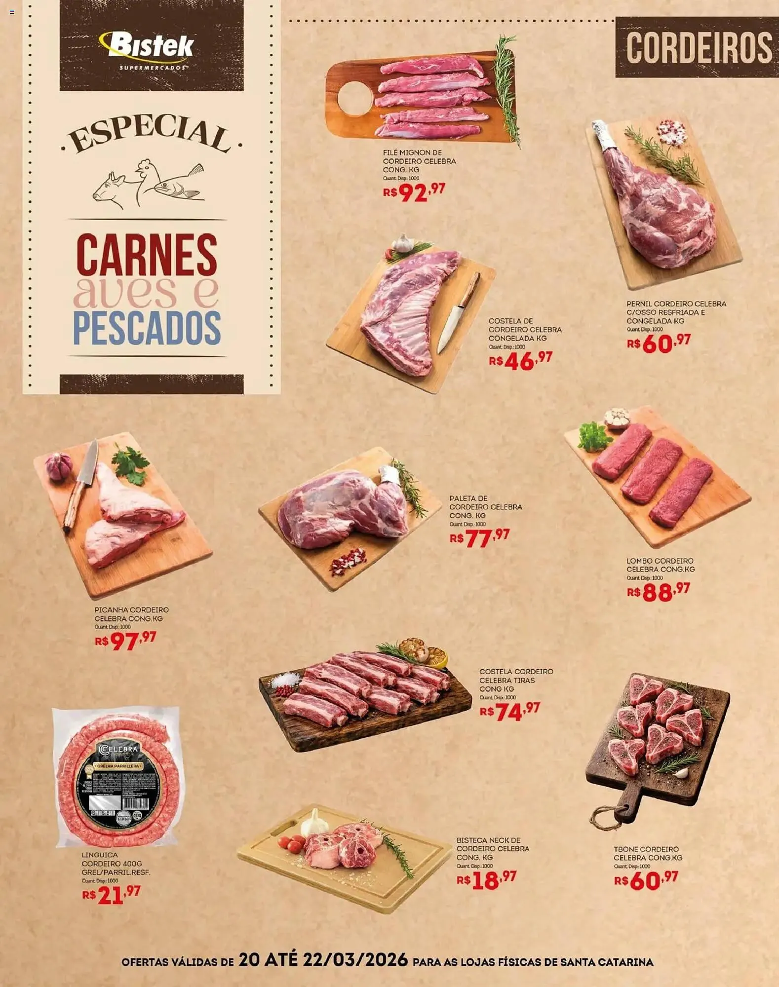 Encarte de Encarte Bistek Supermercados 20 de março até 22 de março 2026 - Pagina 2