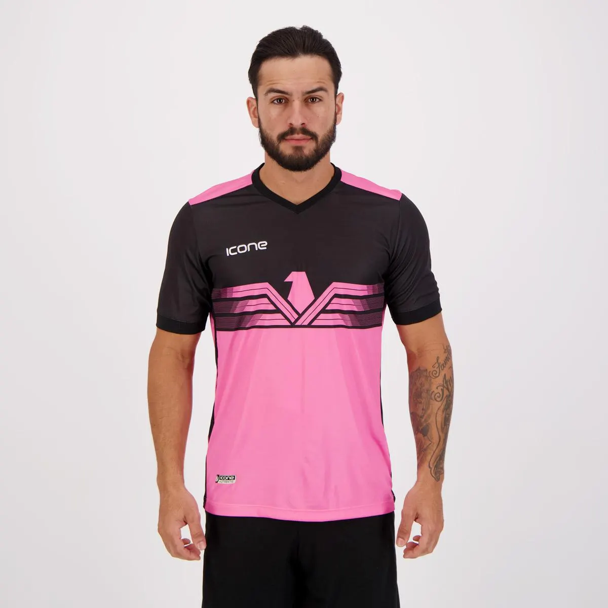 Camisa Ícone Sports Eagle Rosa e Preta