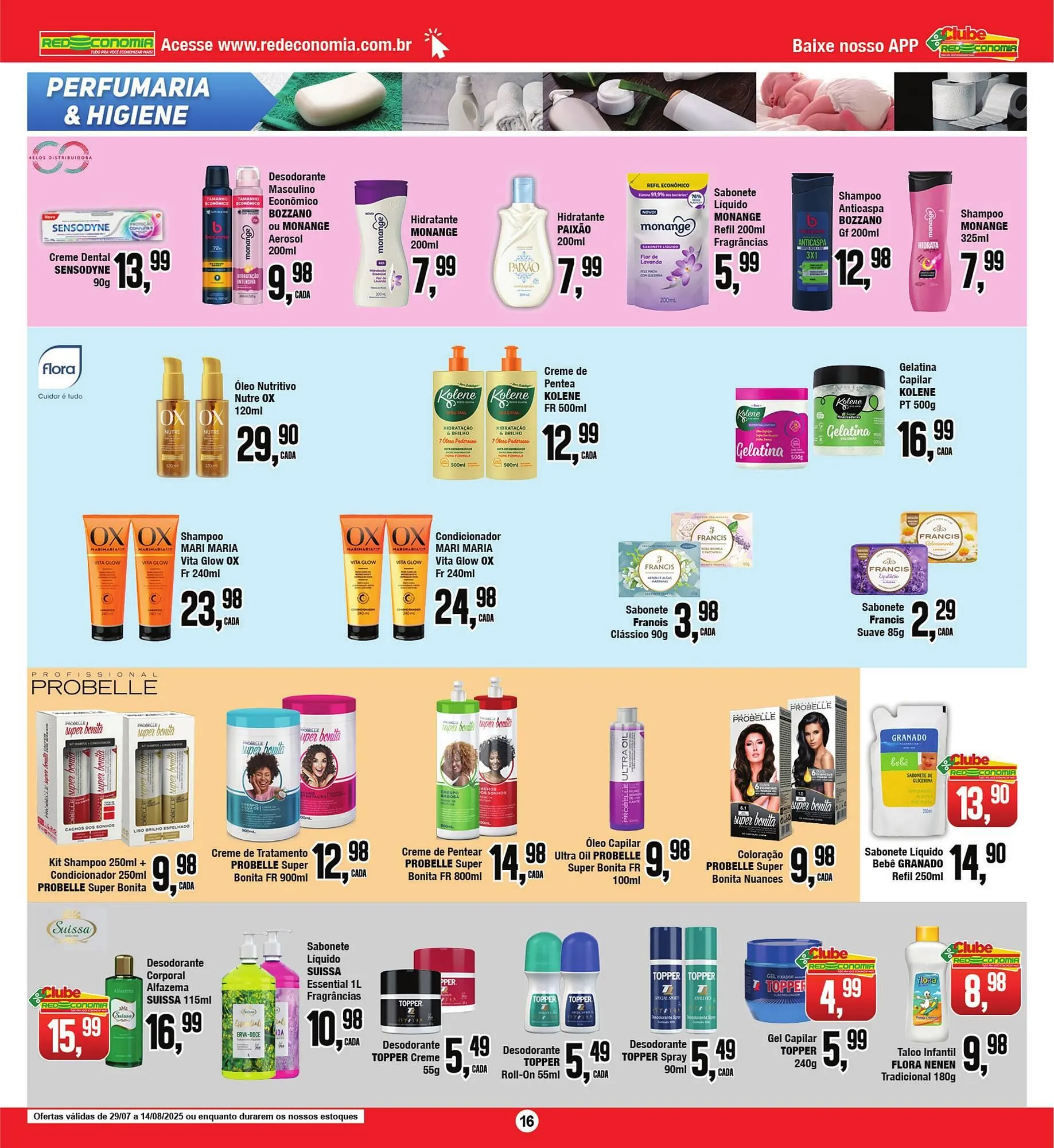 Encarte de Catálogo Rede Economia 1 de agosto até 3 de agosto 2025 - Pagina 16