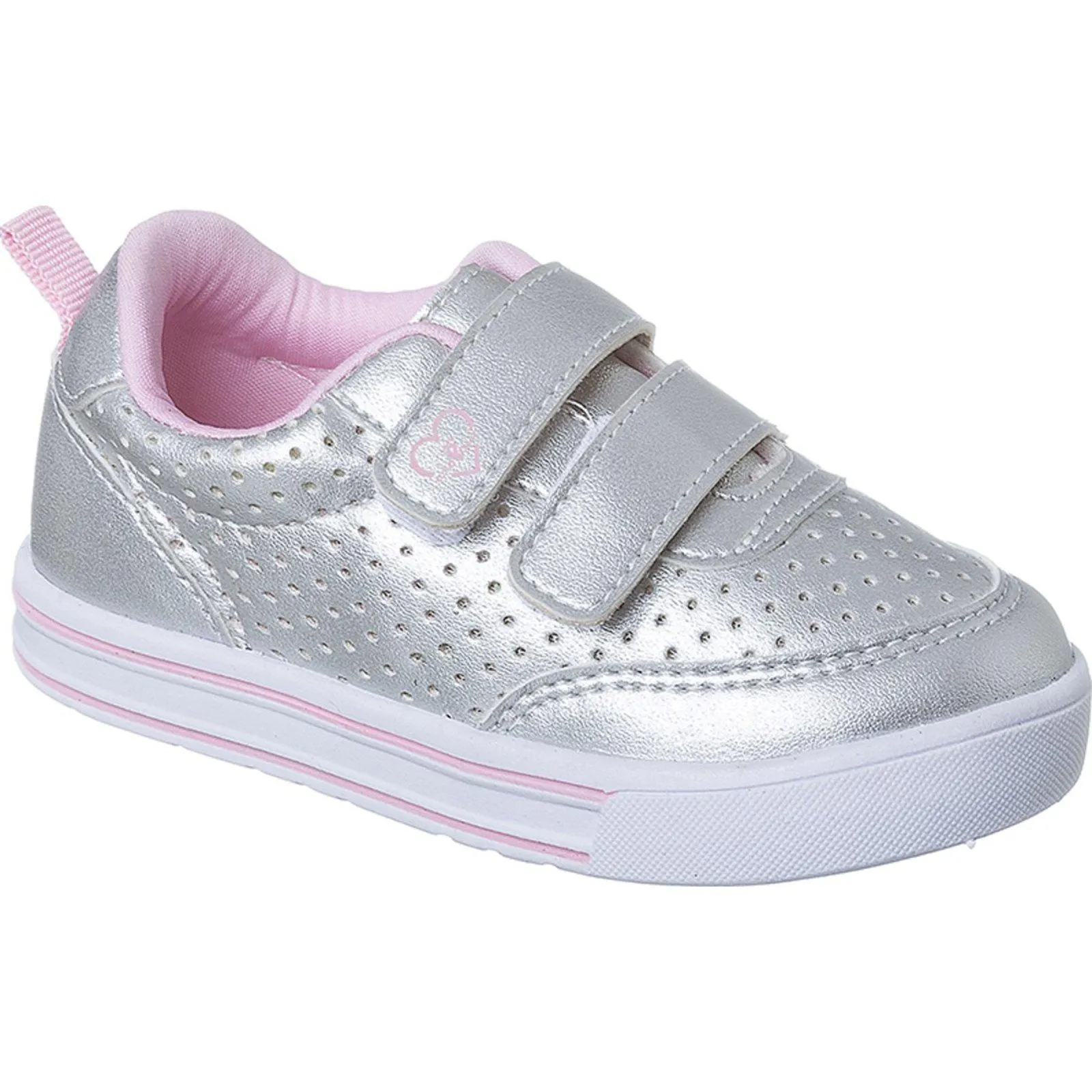 Tênis Infantil Ortopasso Happy Menina Confortável Prata
