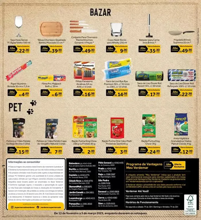 Encarte de Encarte Verdemar Supermercado 14 de fevereiro até 5 de março 2025 - Pagina 32