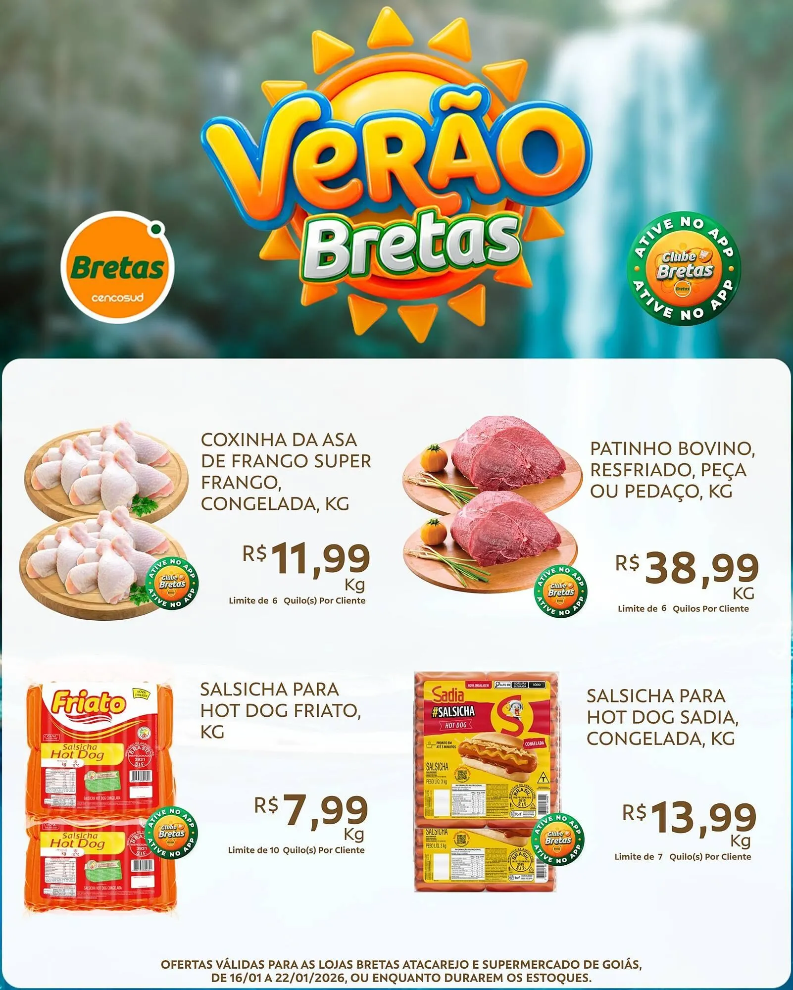 Encarte de Catálogo Supermercados Bretas 16 de janeiro até 22 de janeiro 2026 - Pagina 1