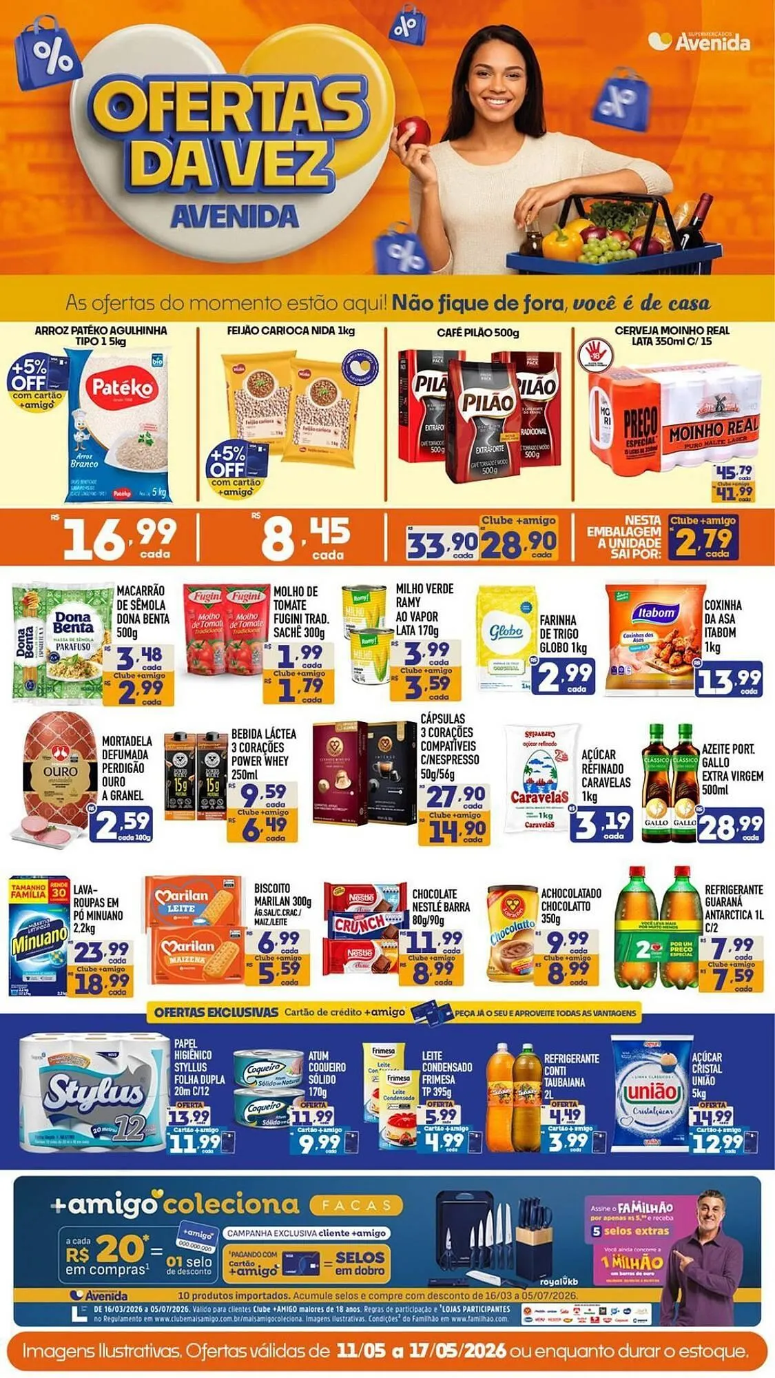Encarte de Catálogo Supermercados Avenida 11 de maio até 17 de maio 2026 - Pagina 1