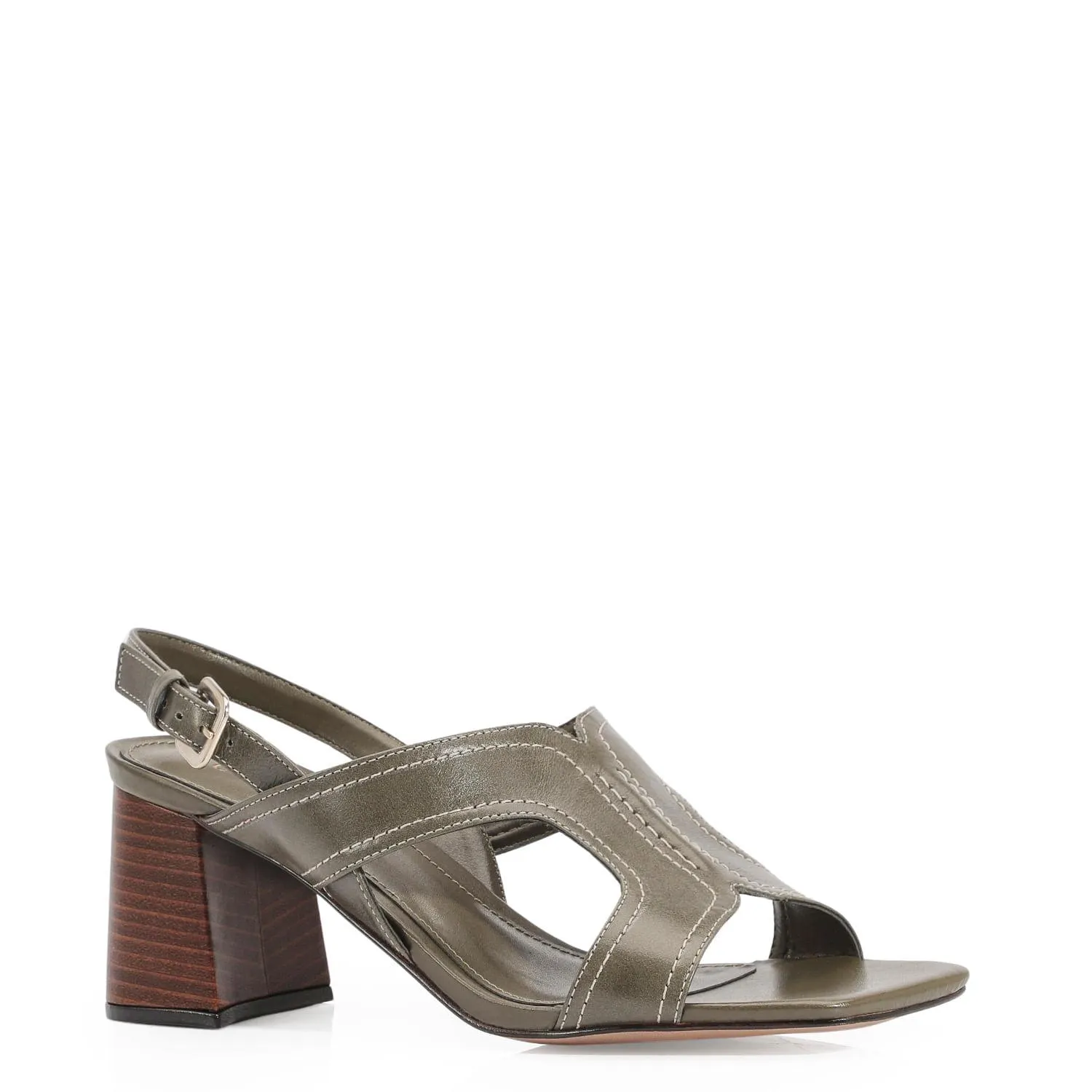 Sandália Couro Verde