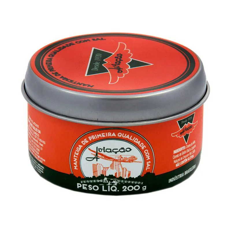 Manteiga Aviacao 200g Lata