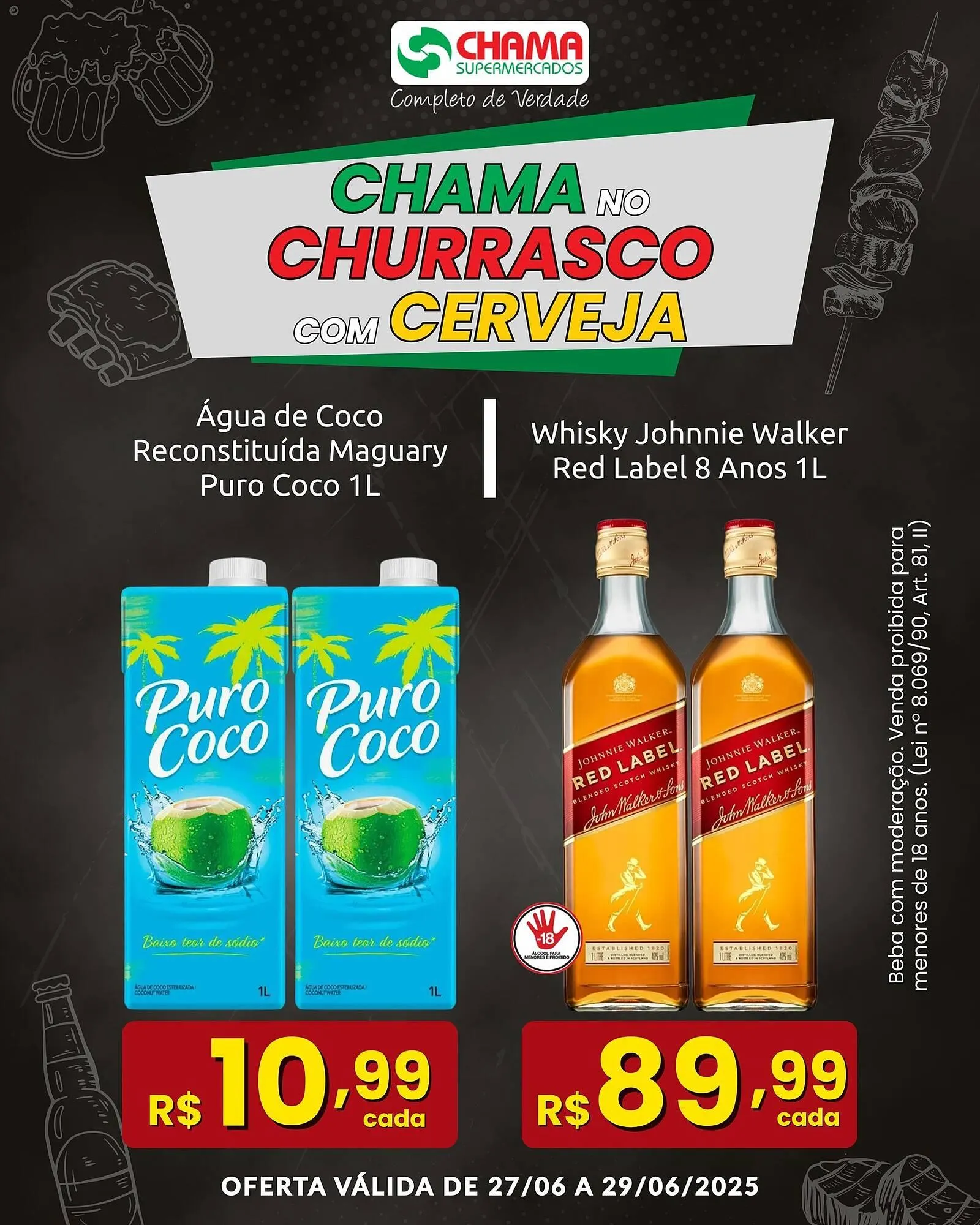 Encarte de Catálogo Chama Supermercados 27 de junho até 29 de junho 2025 - Pagina 5