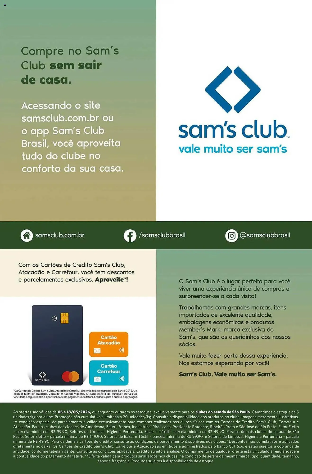 Encarte de Folheto Sam's Club 5 de maio até 18 de maio 2026 - Pagina 11