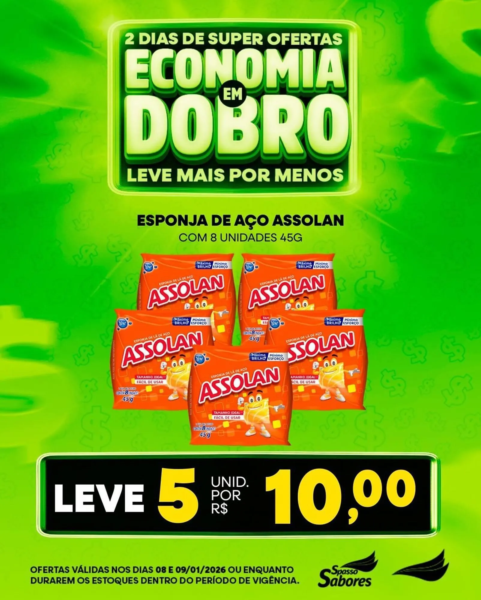 Encarte de Folheto Spasso Sabores 8 de janeiro até 9 de janeiro 2026 - Pagina 3