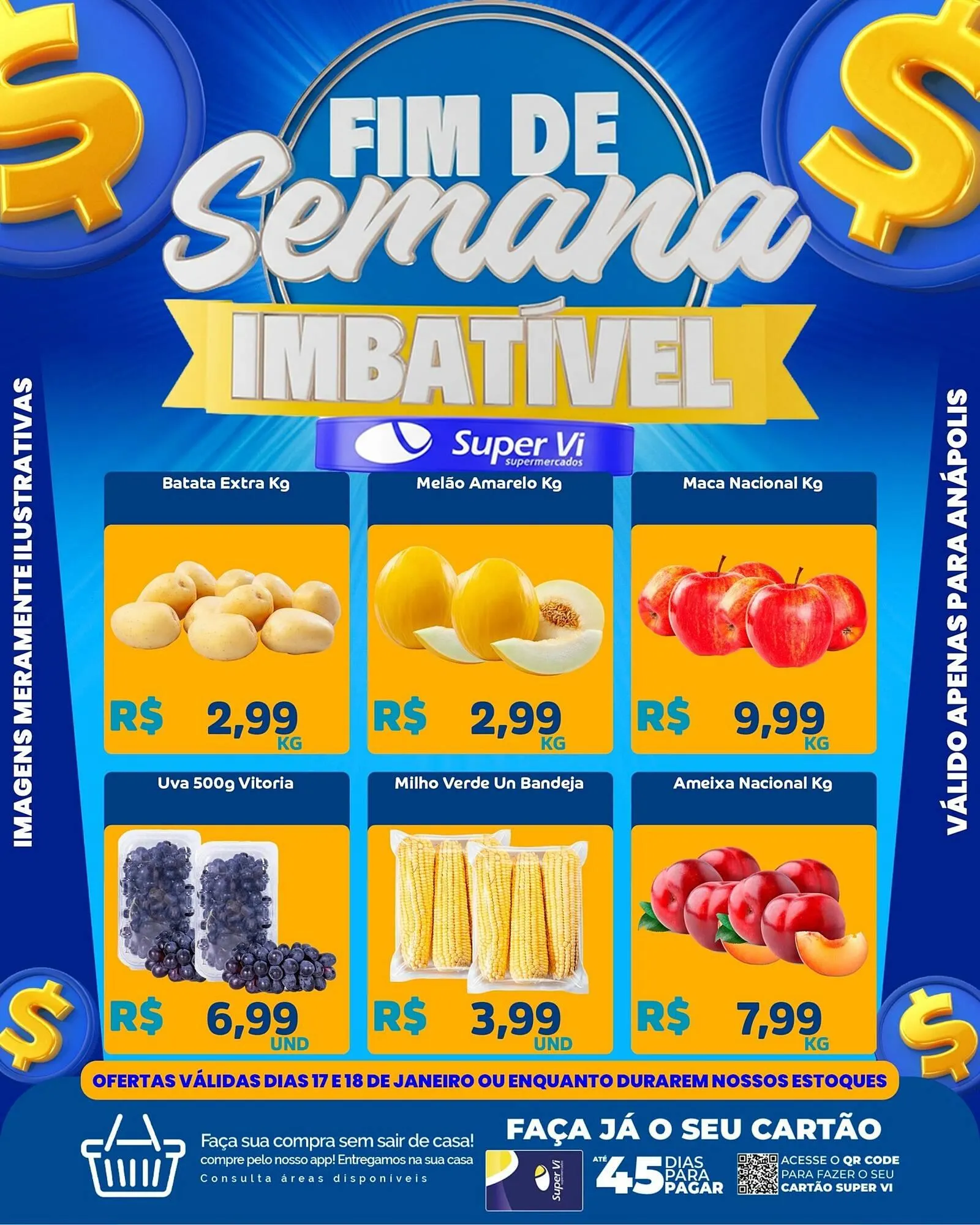 Encarte de Catálogo Super Vi Supermercados 17 de janeiro até 18 de janeiro 2026 - Pagina 1