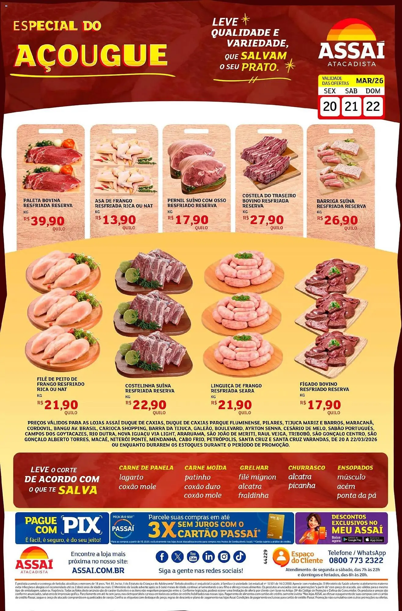 Encarte de Encarte Assaí Atacadista 20 de março até 22 de março 2026 - Pagina 1