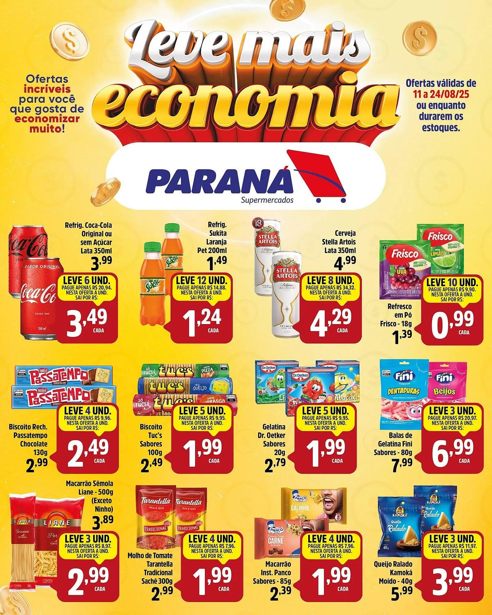 Encarte de Catálogo Supermercado Paraná 11 de agosto até 24 de agosto 2025 - Pagina 1