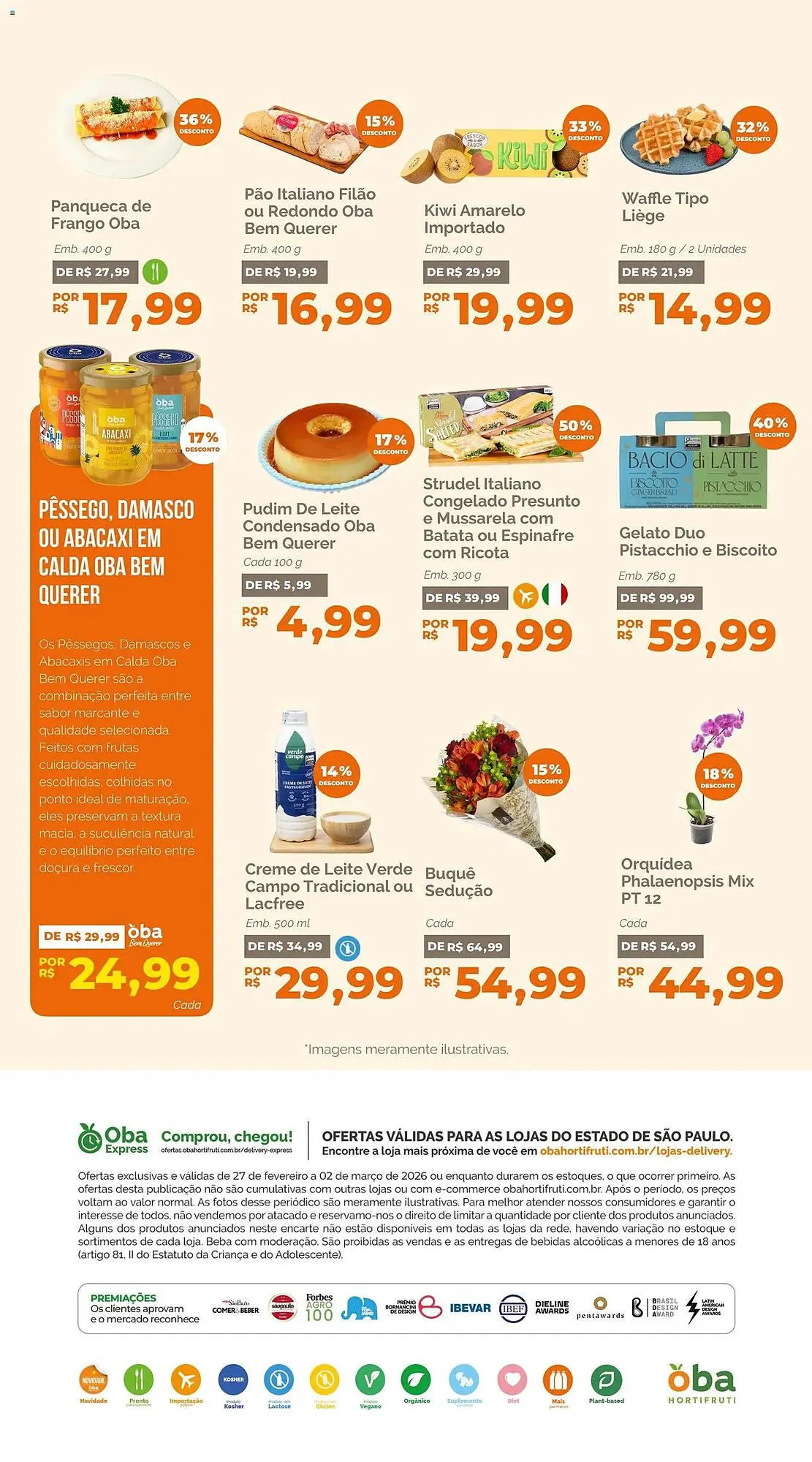 Encarte de Folheto Oba Hortifruti 27 de fevereiro até 3 de março 2026 - Pagina 8