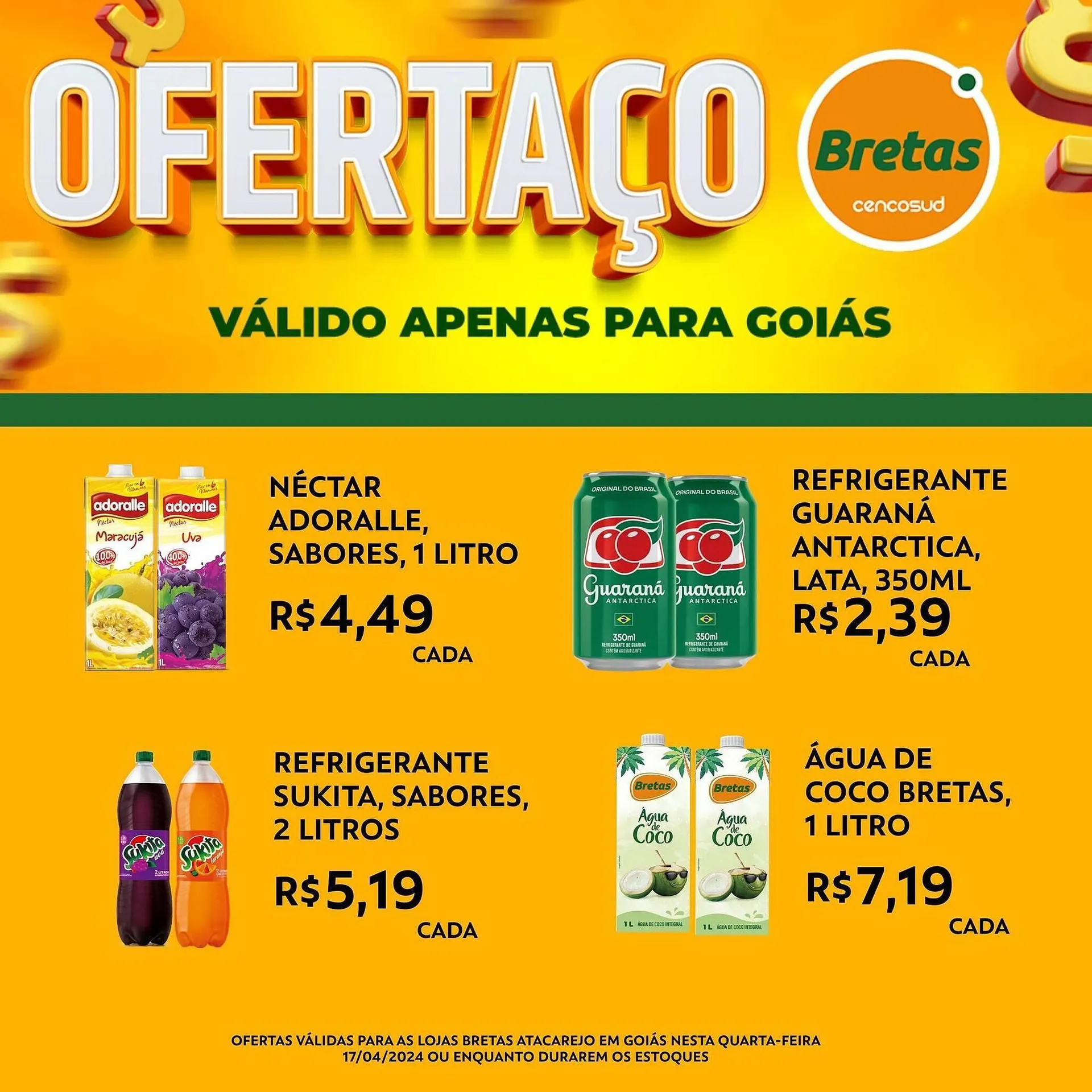 Encarte de Catálogo Supermercados Bretas 17 de abril até 17 de abril 2024 - Pagina 3