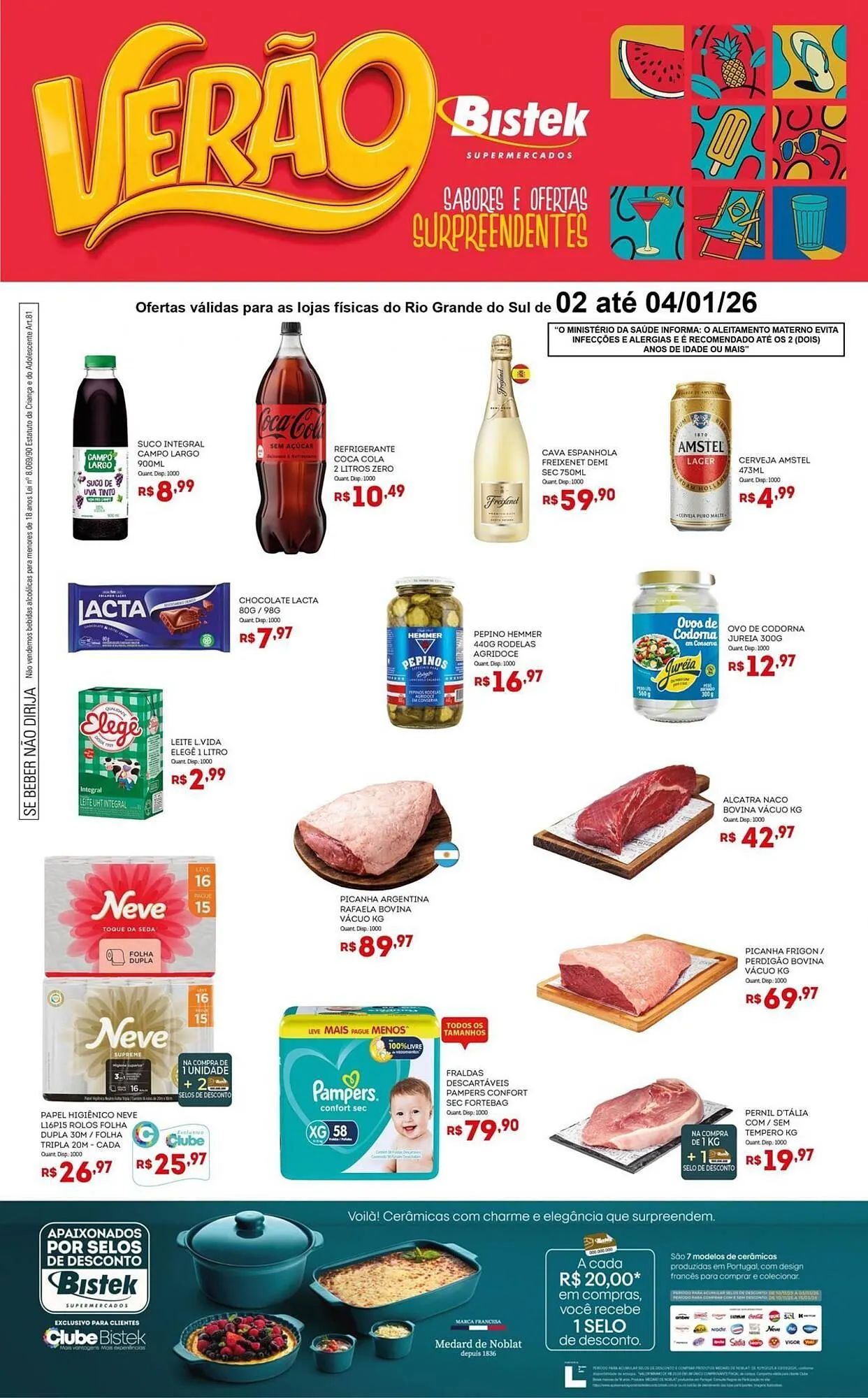 Encarte de Encarte Bistek Supermercados 2 de janeiro até 4 de janeiro 2026 - Pagina 1
