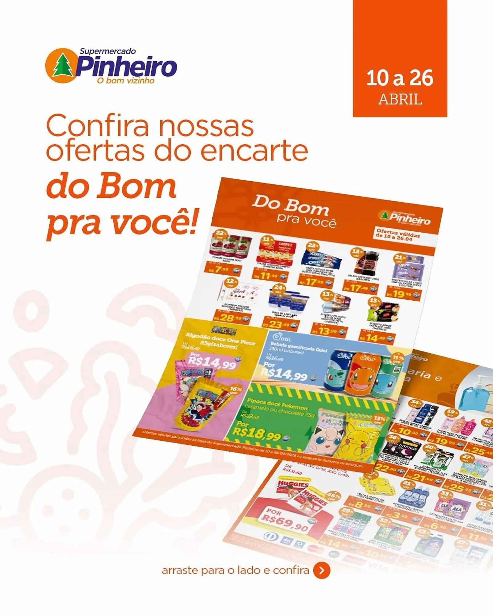 Encarte de Encarte Pinheiro Supermercado 11 de abril até 26 de abril 2026 - Pagina 1