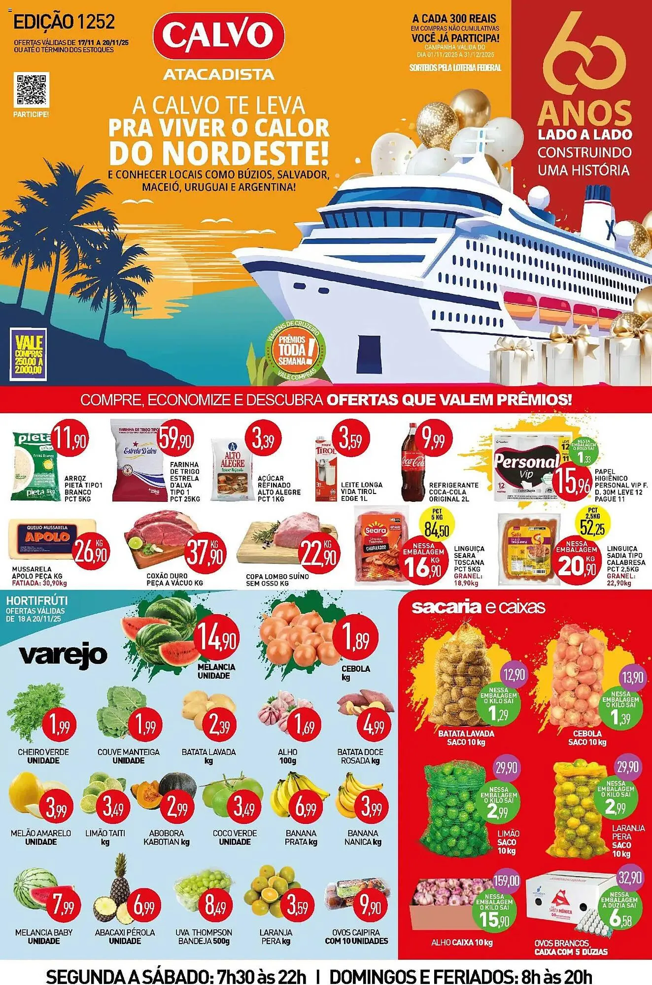 Encarte de Folheto Calvo Atacadista 17 de novembro até 21 de novembro 2025 - Pagina 1