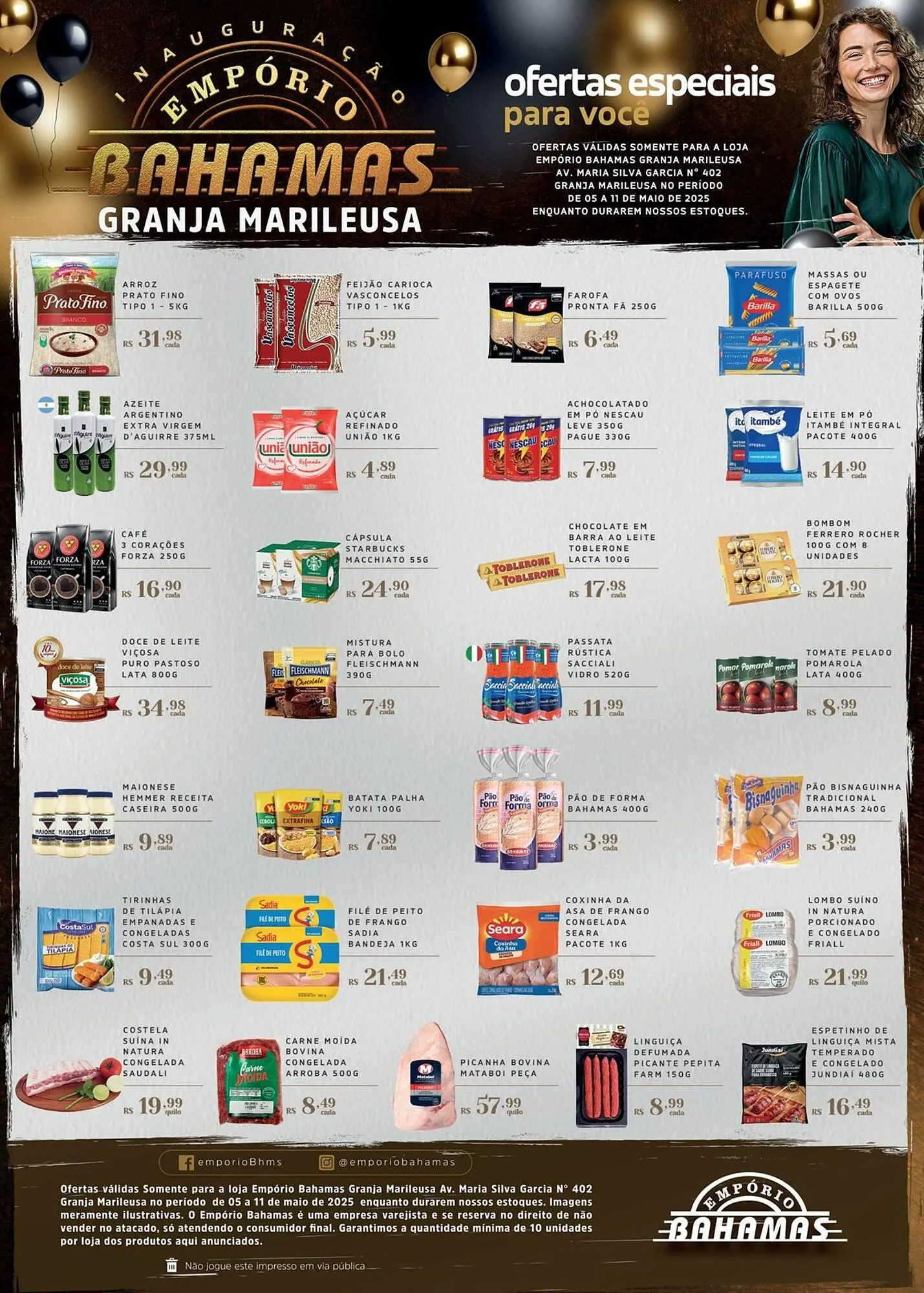 Encarte de Catálogo Empório Bahamas 5 de maio até 11 de maio 2025 - Pagina 1