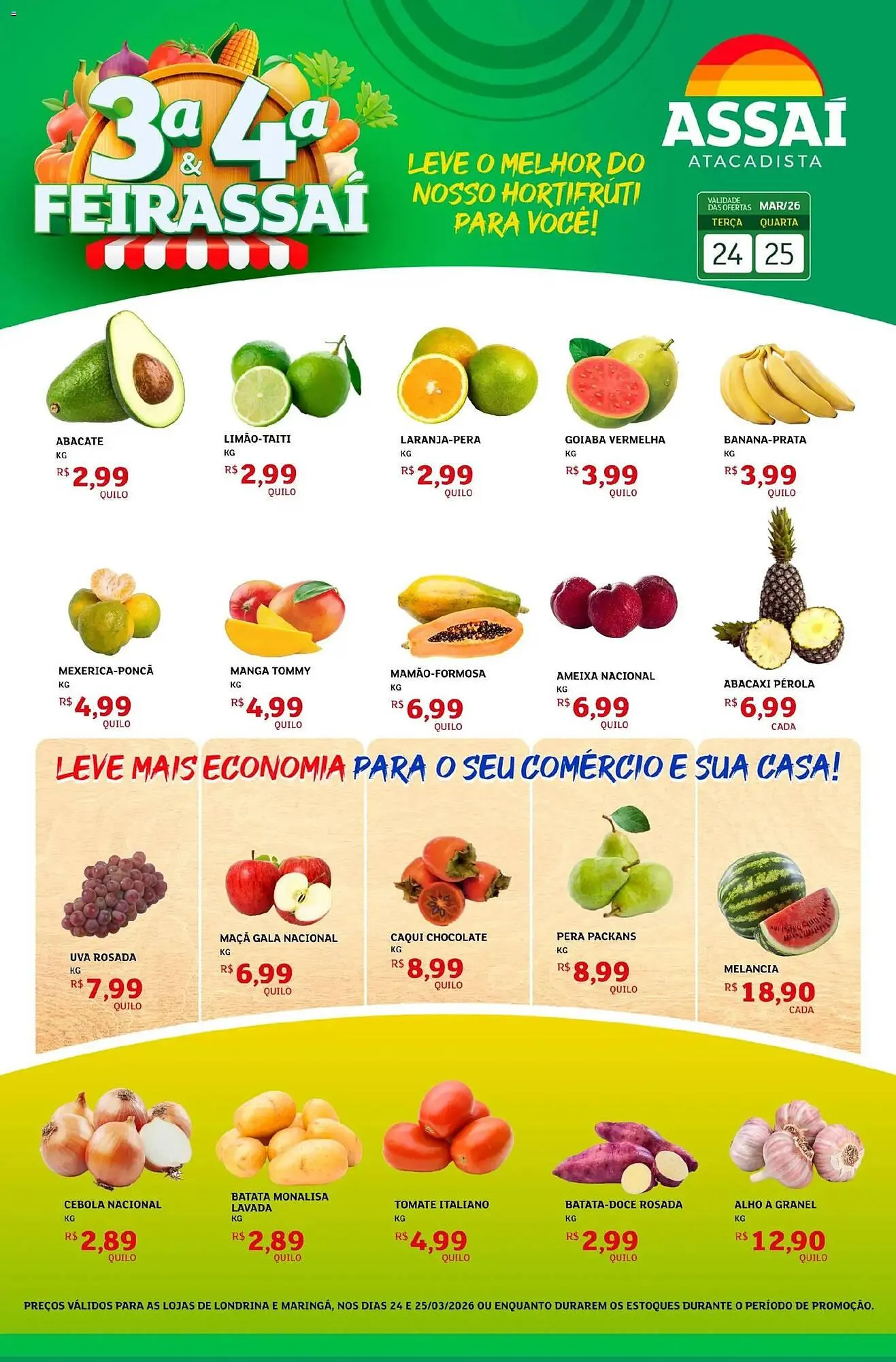 Encarte de Encarte Assaí Atacadista 24 de março até 25 de março 2026 - Pagina 1