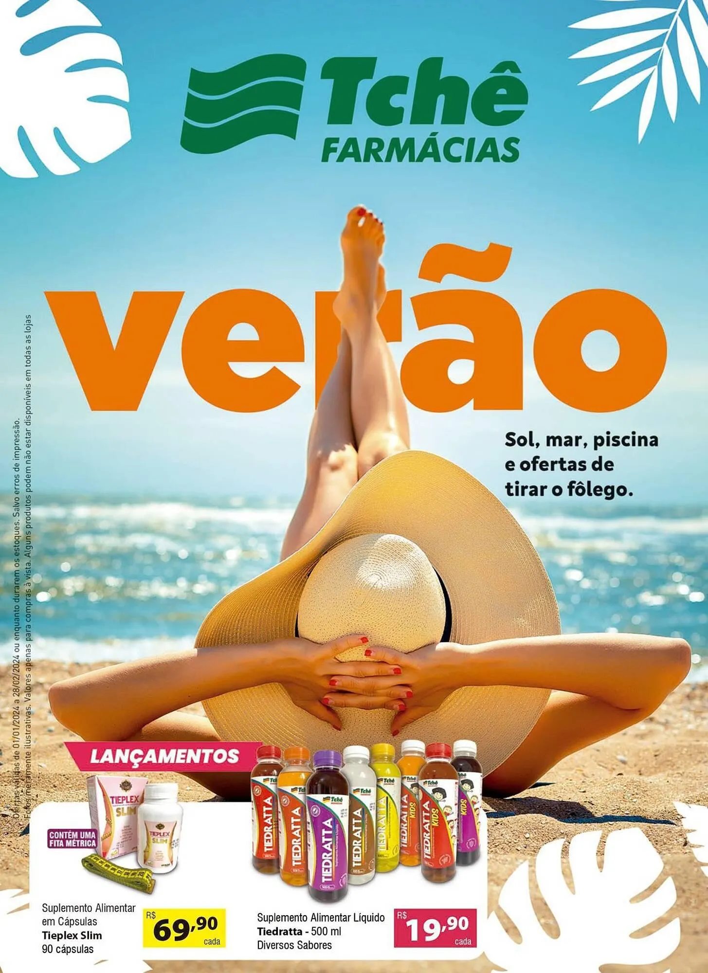 Encarte de Catálogo Tchê Farmácias 3 de janeiro até 28 de fevereiro 2024 - Pagina