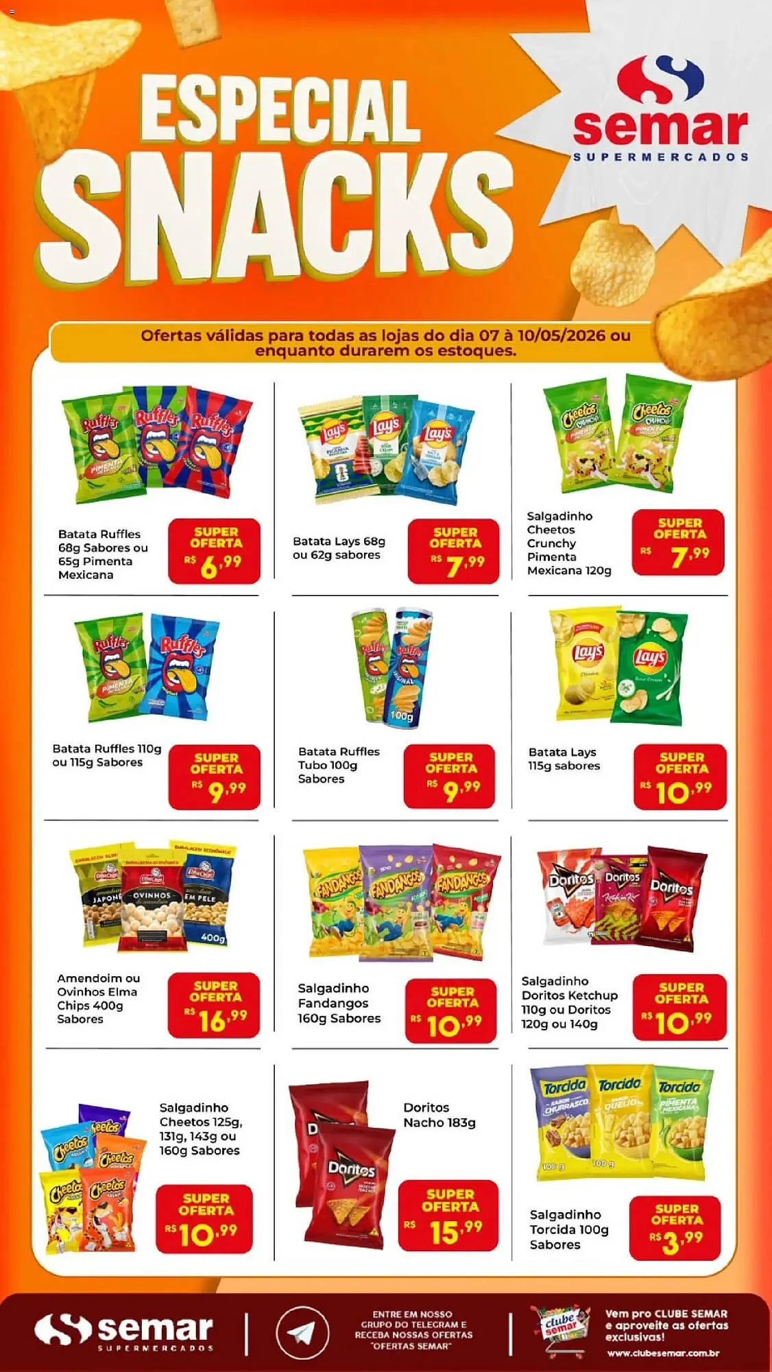 Encarte de Folheto Semar Supermercado 7 de maio até 10 de maio 2026 - Pagina 1