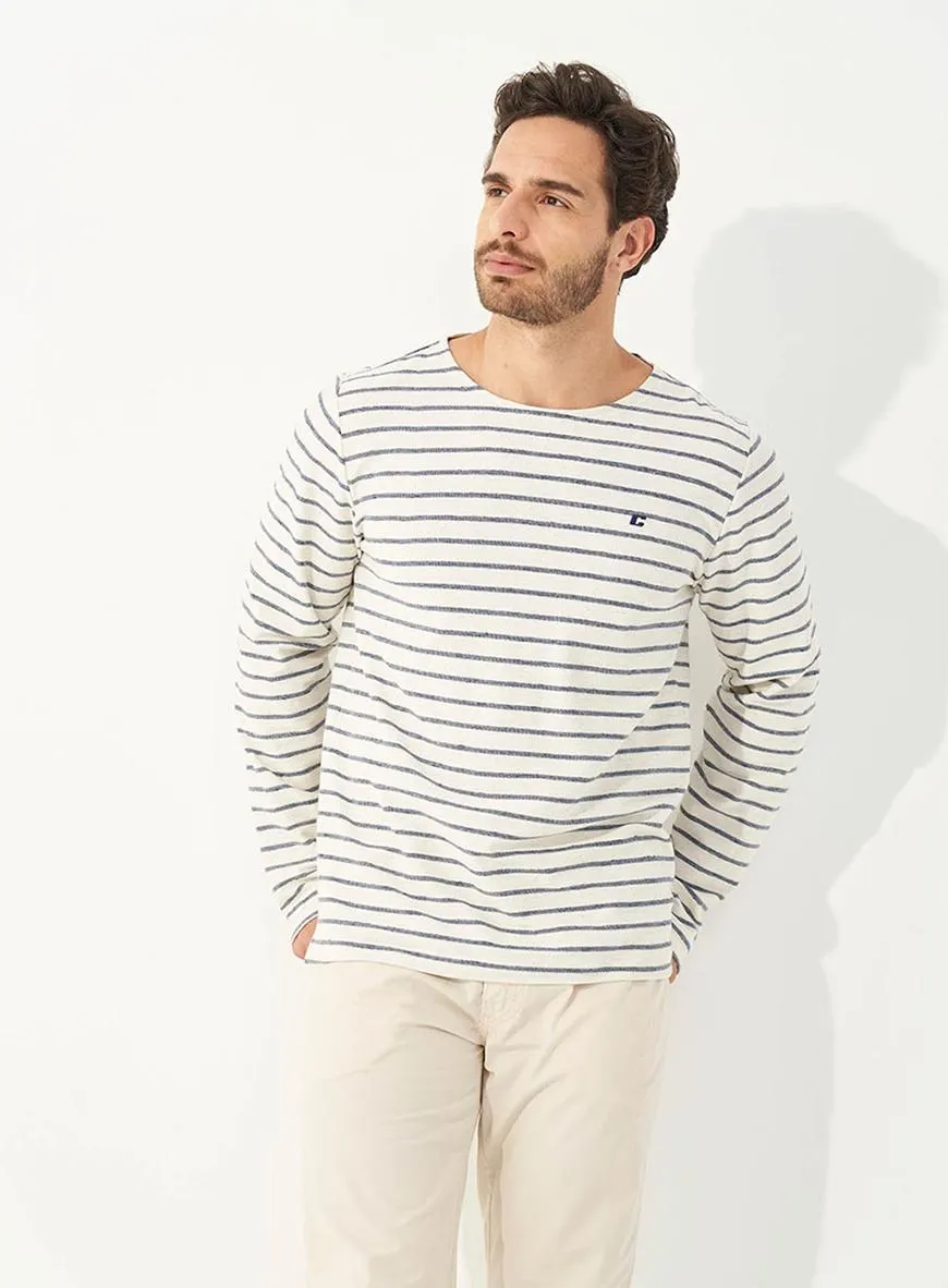 Blusão Moletinho Manga Longa Listrado