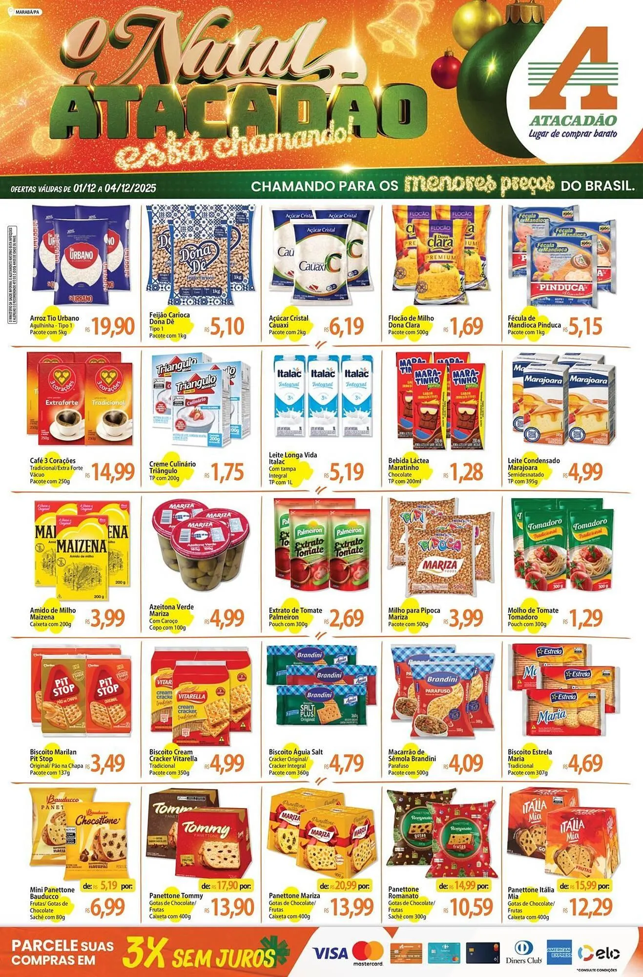 Encarte de Folheto Atacadão 1 de dezembro até 5 de dezembro 2025 - Pagina 1