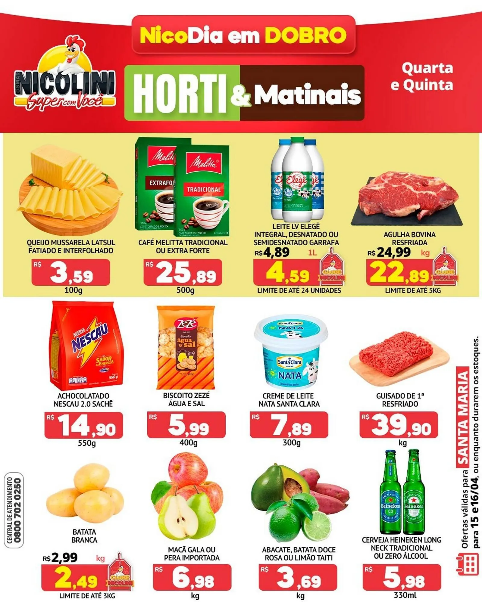 Encarte de Catálogo Super Nicolini 15 de abril até 16 de abril 2026 - Pagina 1