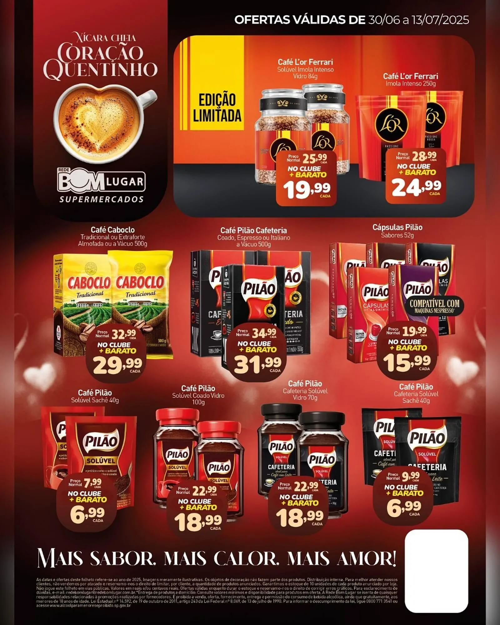 Encarte de Catálogo Rede Bom Lugar 1 de julho até 13 de julho 2025 - Pagina 1