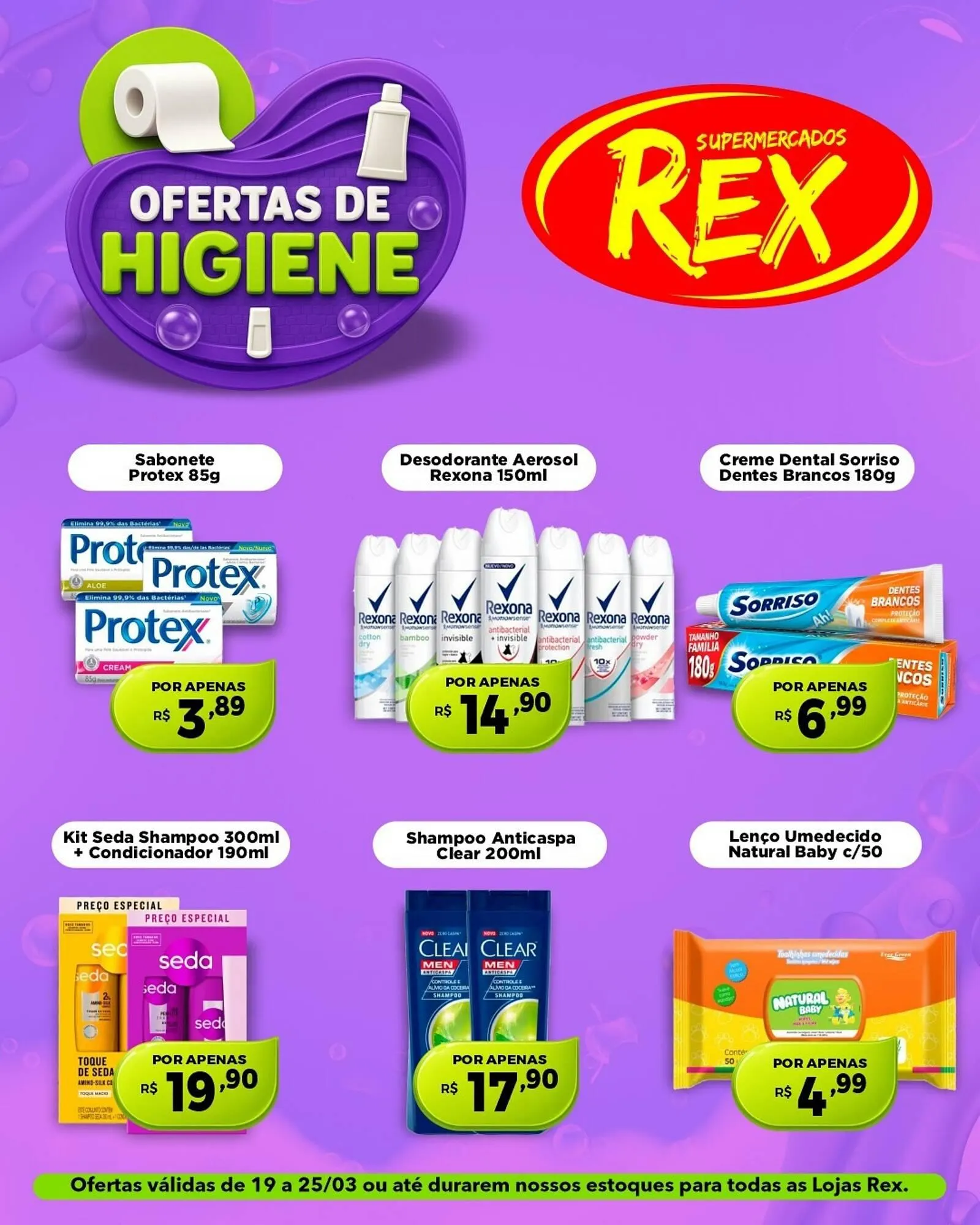 Encarte de Catálogo Supermercados Rex 23 de março até 25 de março 2026 - Pagina 1
