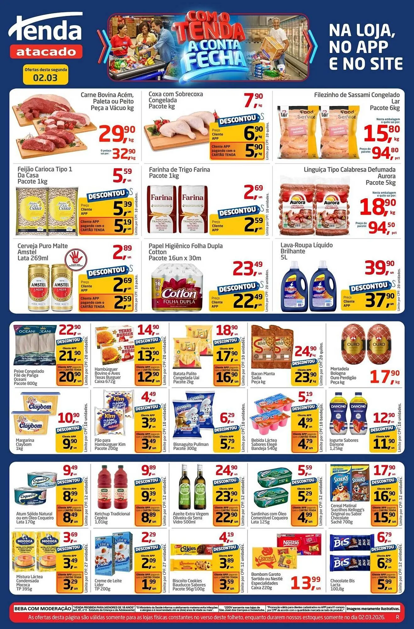 Encarte de Folheto Tenda Atacado 2 de março até 3 de março 2026 - Pagina 1
