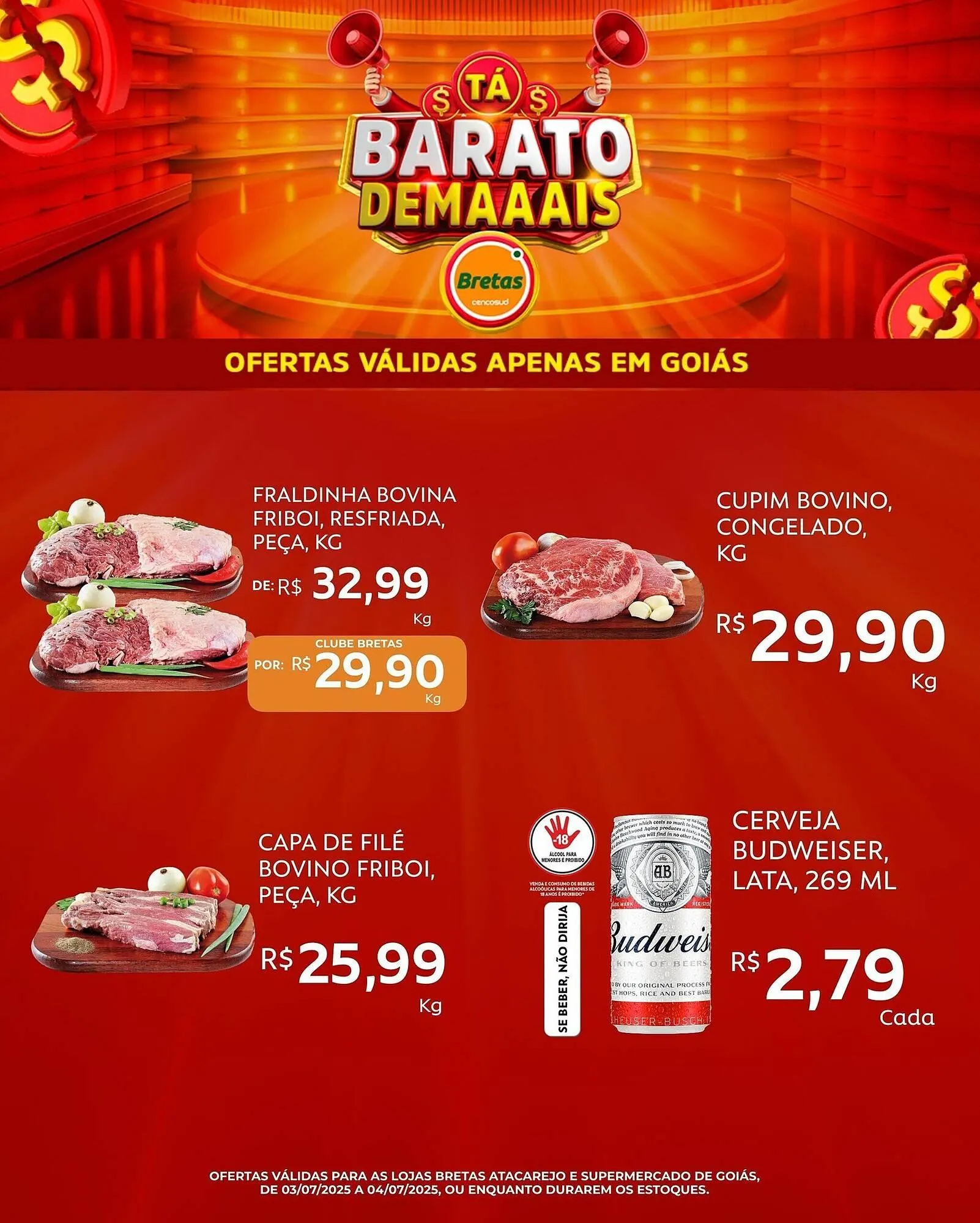 Encarte de Catálogo Supermercados Bretas 3 de julho até 4 de julho 2025 - Pagina 2