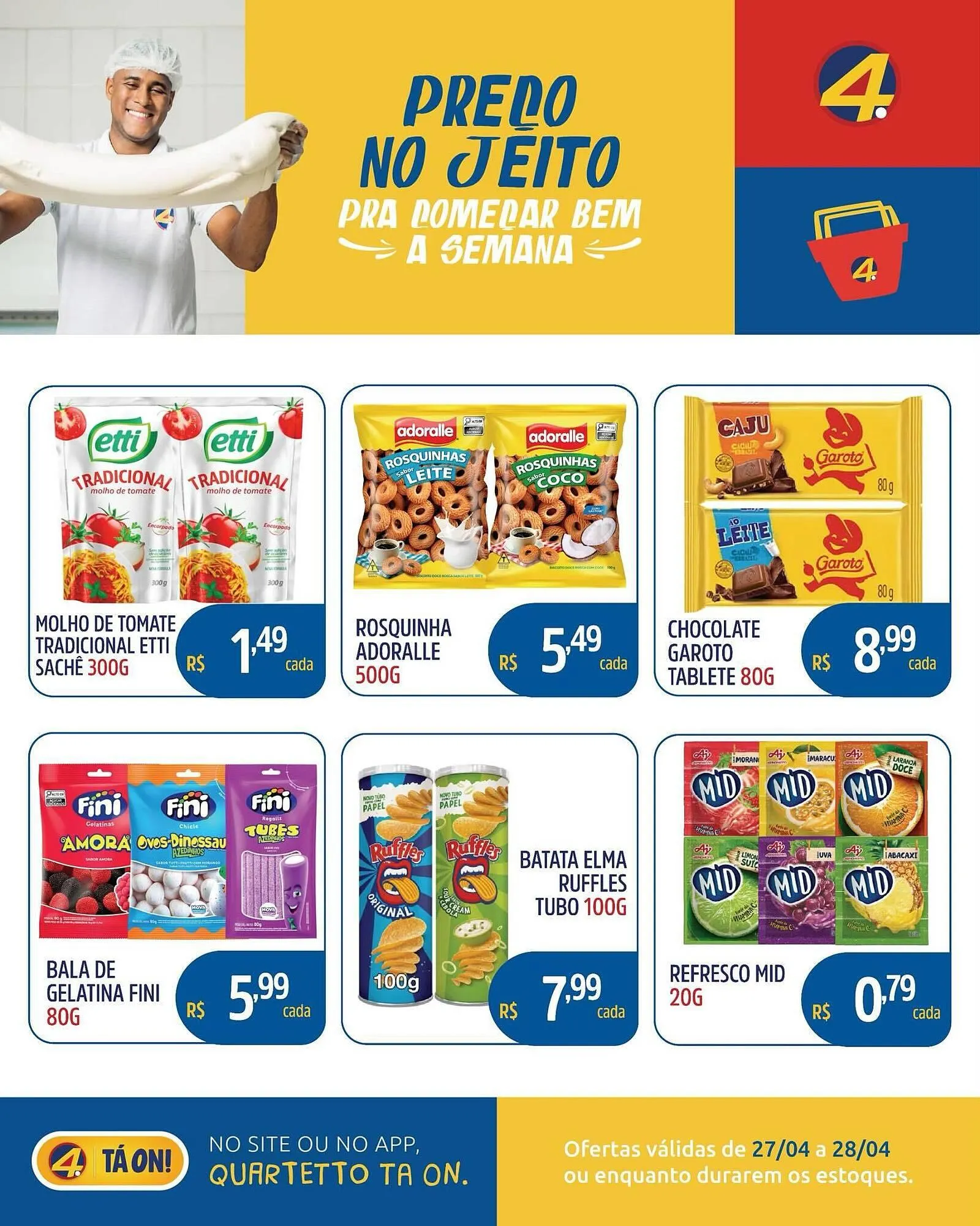 Encarte de Catálogo Quartetto Supermercados 27 de abril até 28 de abril 2026 - Pagina 3