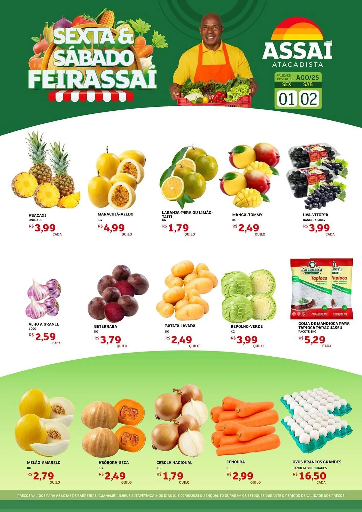 Encarte de Catálogo Assaí Atacadista 1 de agosto até 2 de agosto 2025 - Pagina 1