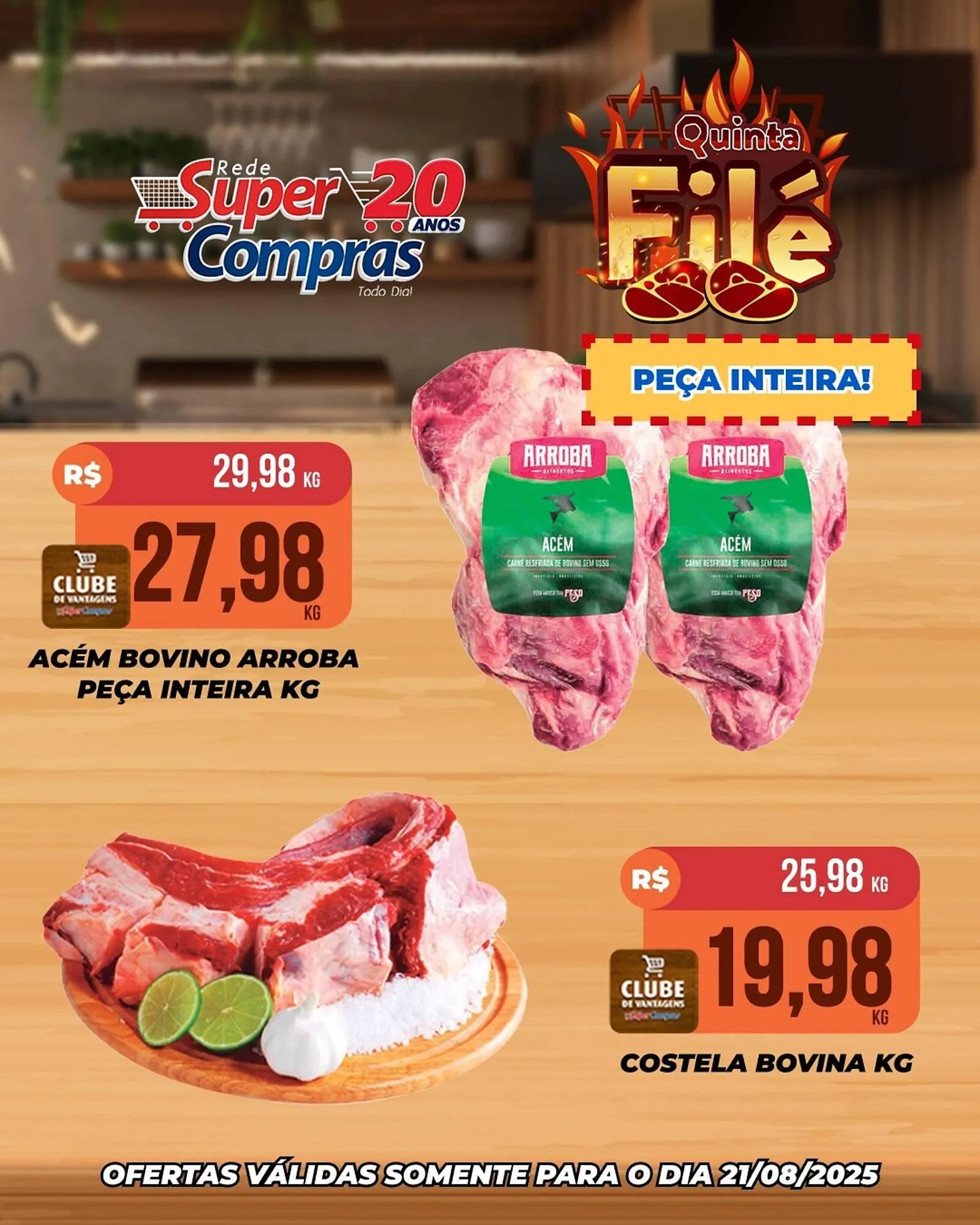 Encarte de Catálogo Rede Super Compras 21 de agosto até 22 de agosto 2025 - Pagina 1