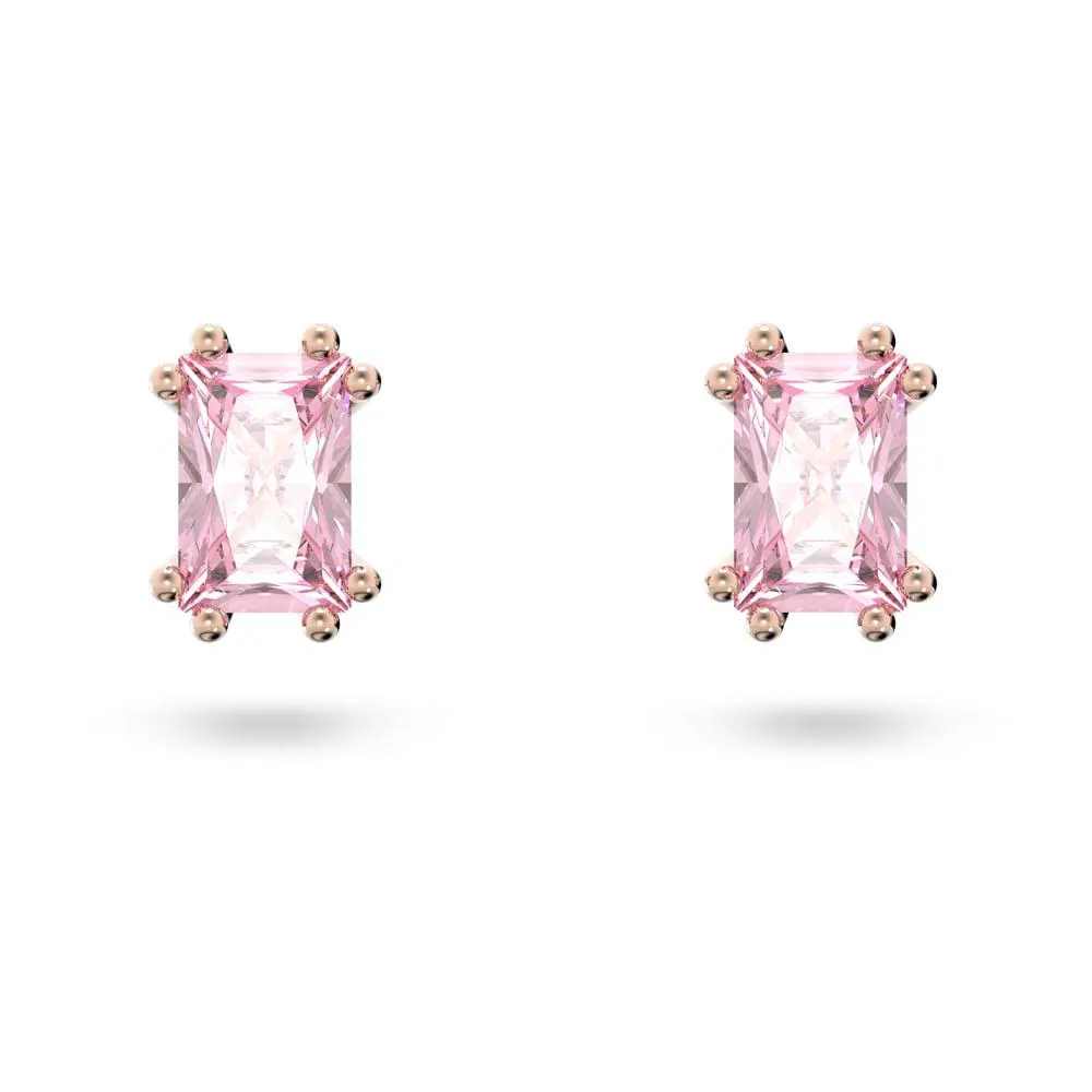 Brincos stud Stilla, Rosa, banhado a rosa dourado