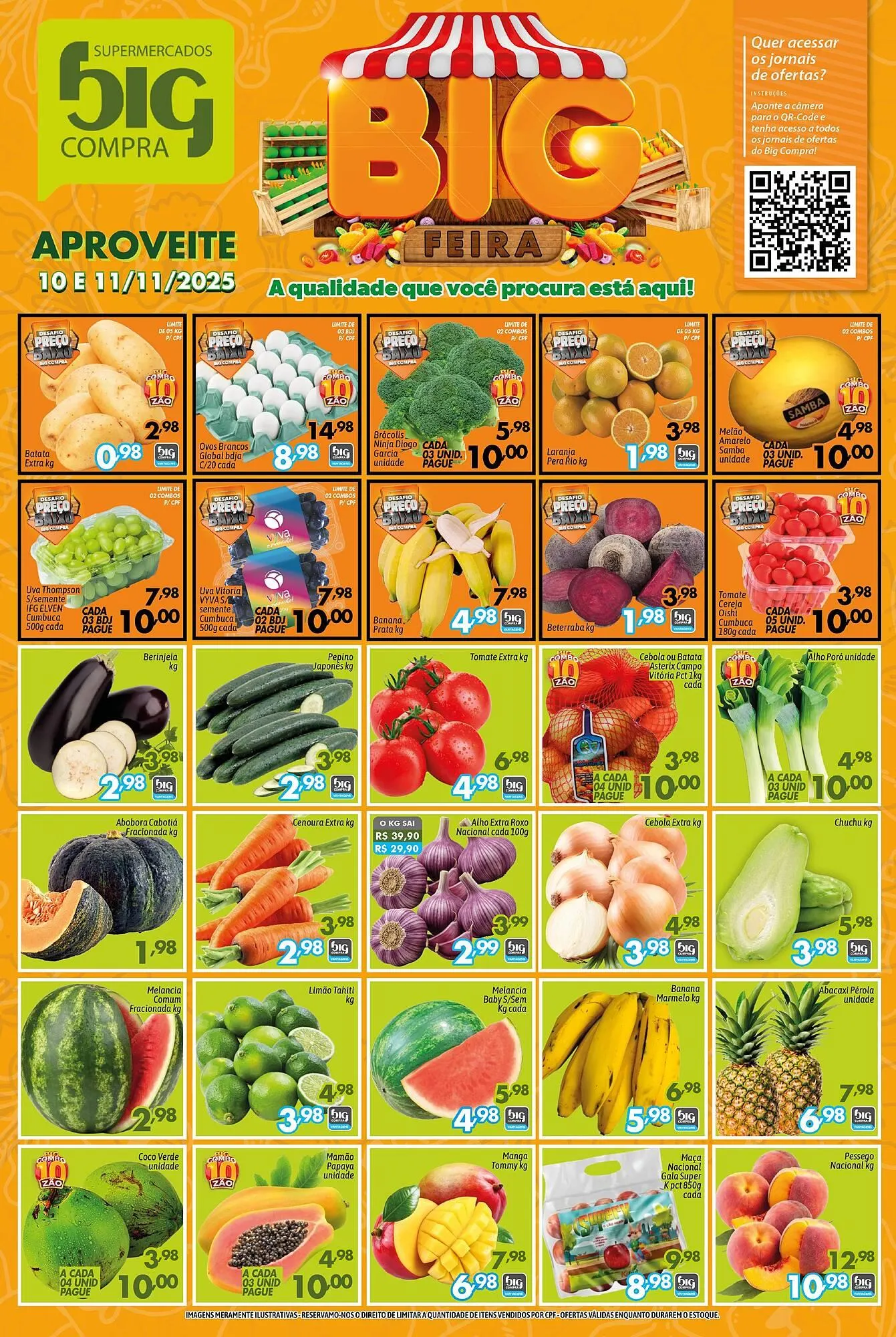 Encarte de Catálogo Supermercados Big Compra 10 de novembro até 11 de novembro 2025 - Pagina 1