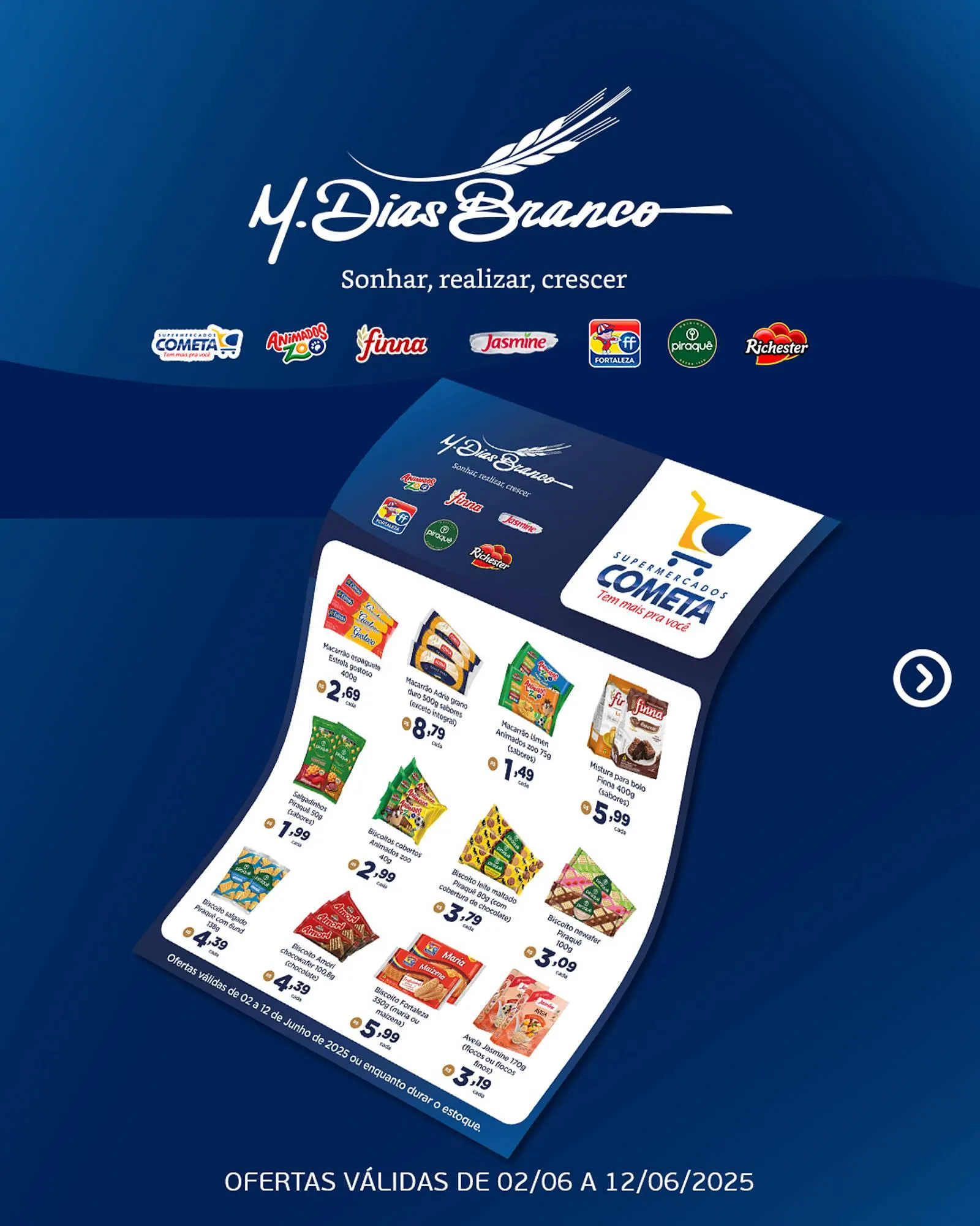 Encarte de Catálogo Cometa Supermercados 4 de junho até 12 de junho 2025 - Pagina 1