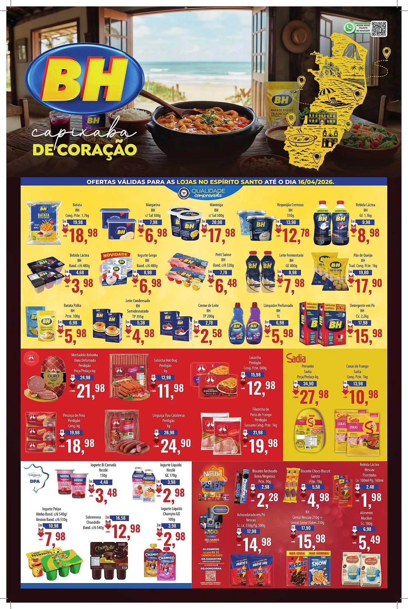 Encarte de Folheto Supermercados BH 6 de abril até 16 de abril 2026 - Pagina 1