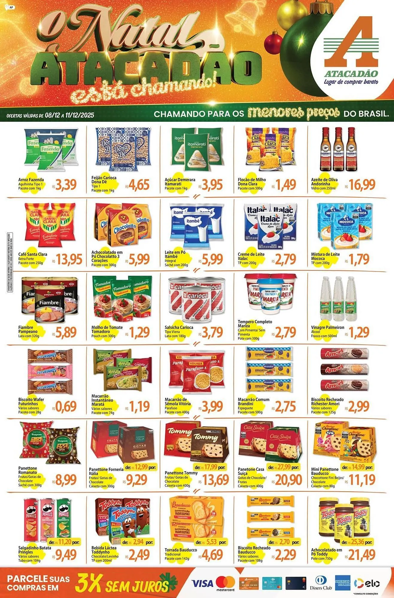Encarte de Folheto Atacadão 9 de dezembro até 11 de dezembro 2025 - Pagina 1