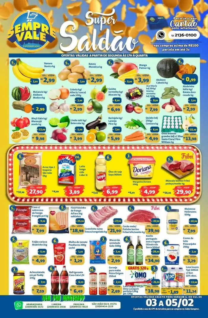 Encarte de Encarte Sempre Vale Supermercados 3 de fevereiro até 5 de fevereiro 2025 - Pagina 1