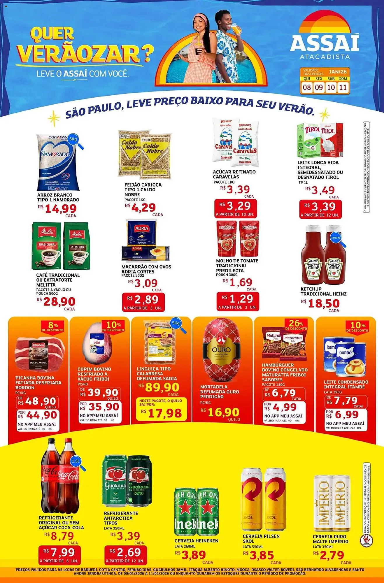 Encarte de Encarte Assaí Atacadista 8 de janeiro até 11 de janeiro 2026 - Pagina 1