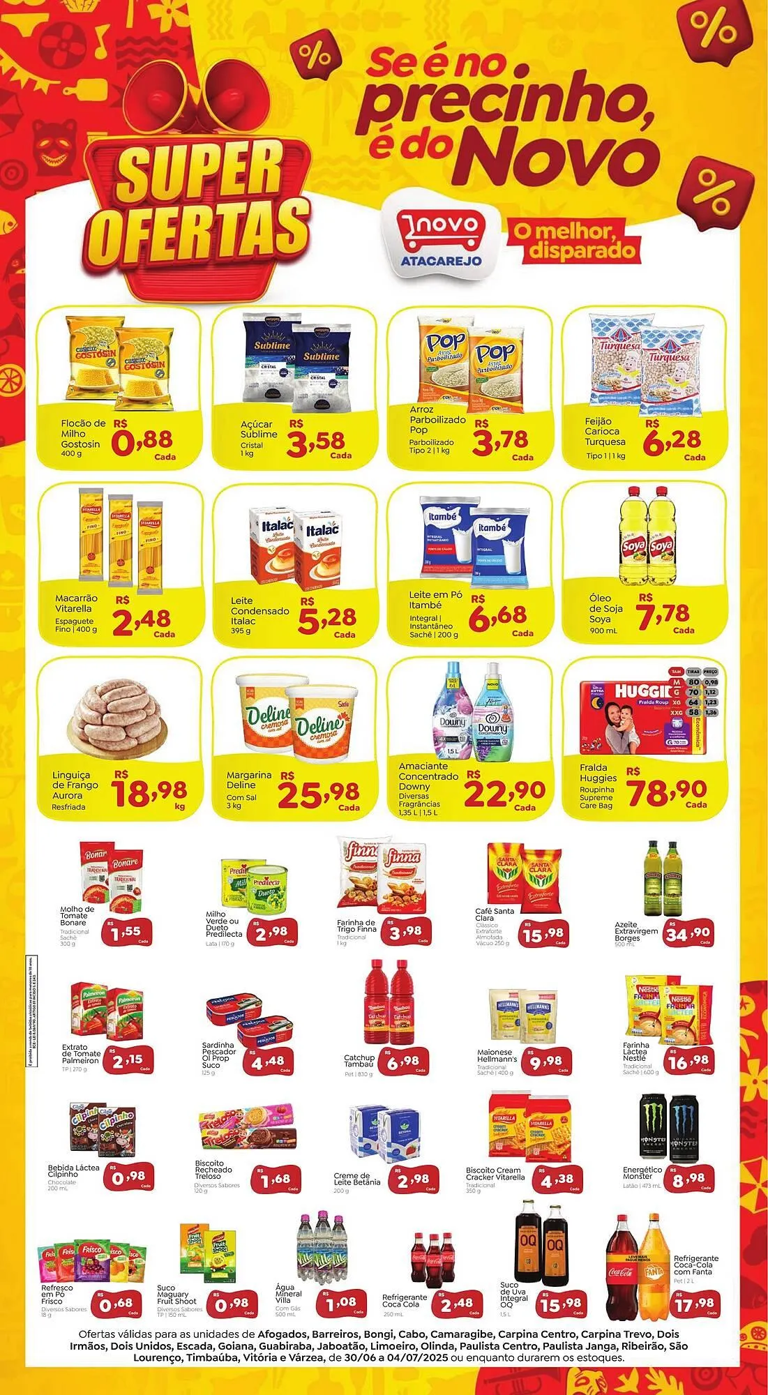 Encarte de Catálogo Novo Atacarejo 2 de julho até 4 de julho 2025 - Pagina 1