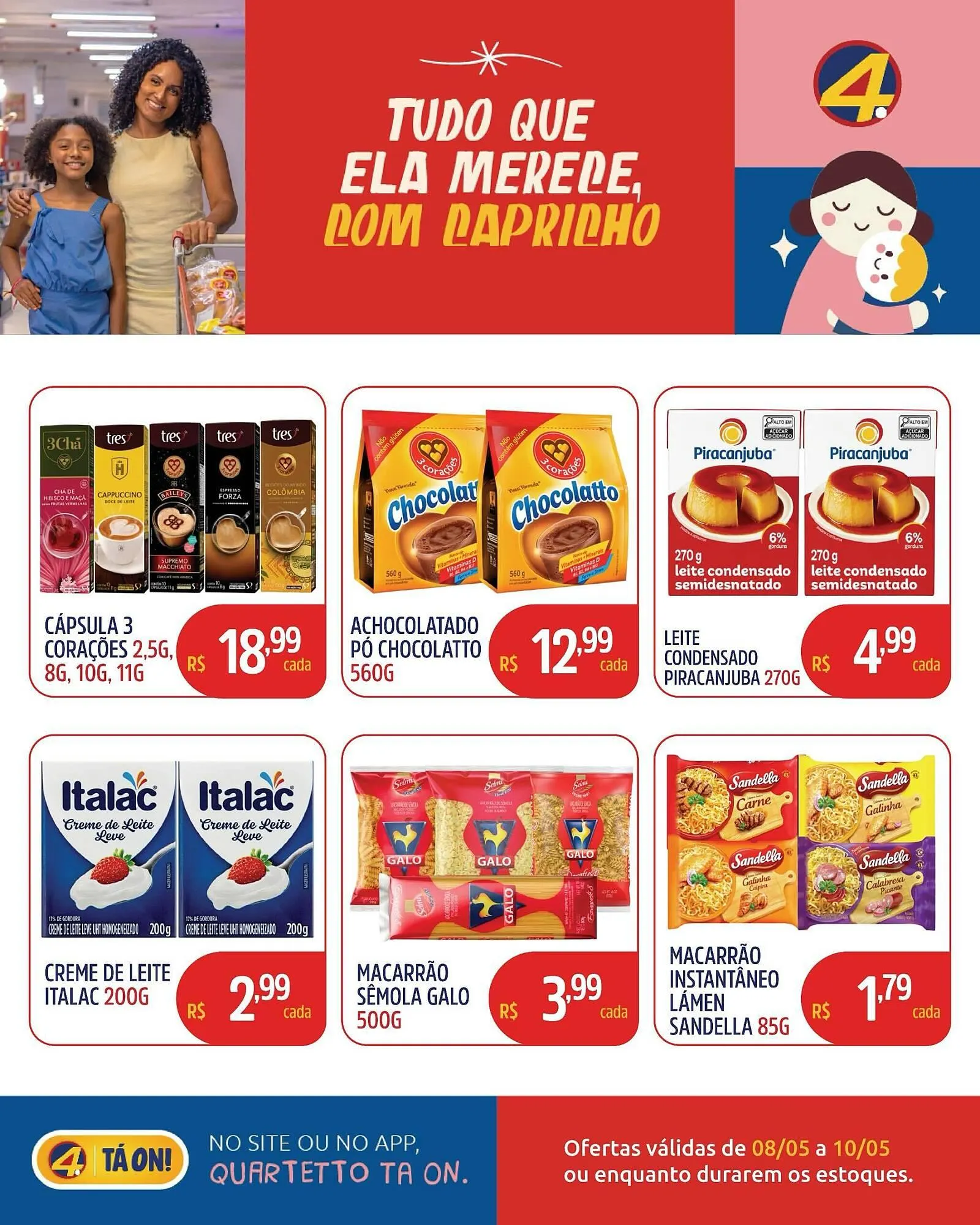 Encarte de Catálogo Quartetto Supermercados 8 de maio até 10 de maio 2026 - Pagina 8