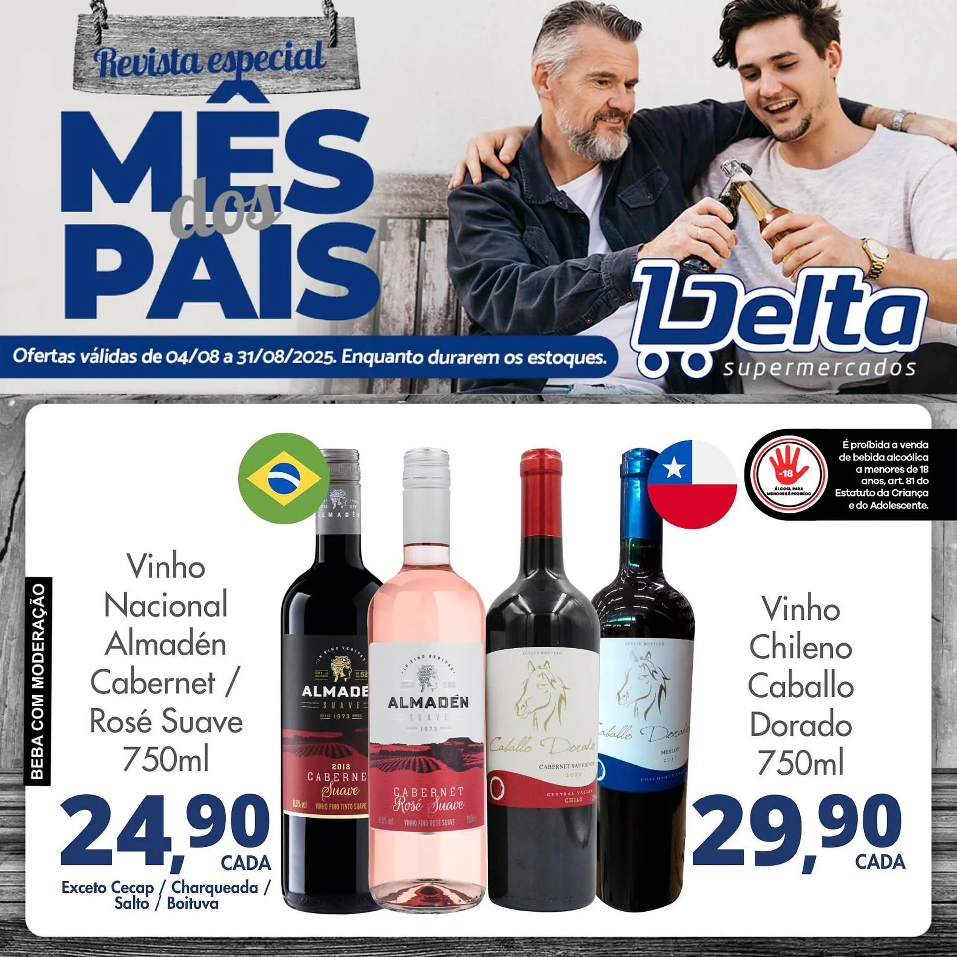 Encarte de Catálogo Delta Supermercados 4 de agosto até 31 de agosto 2025 - Pagina 1